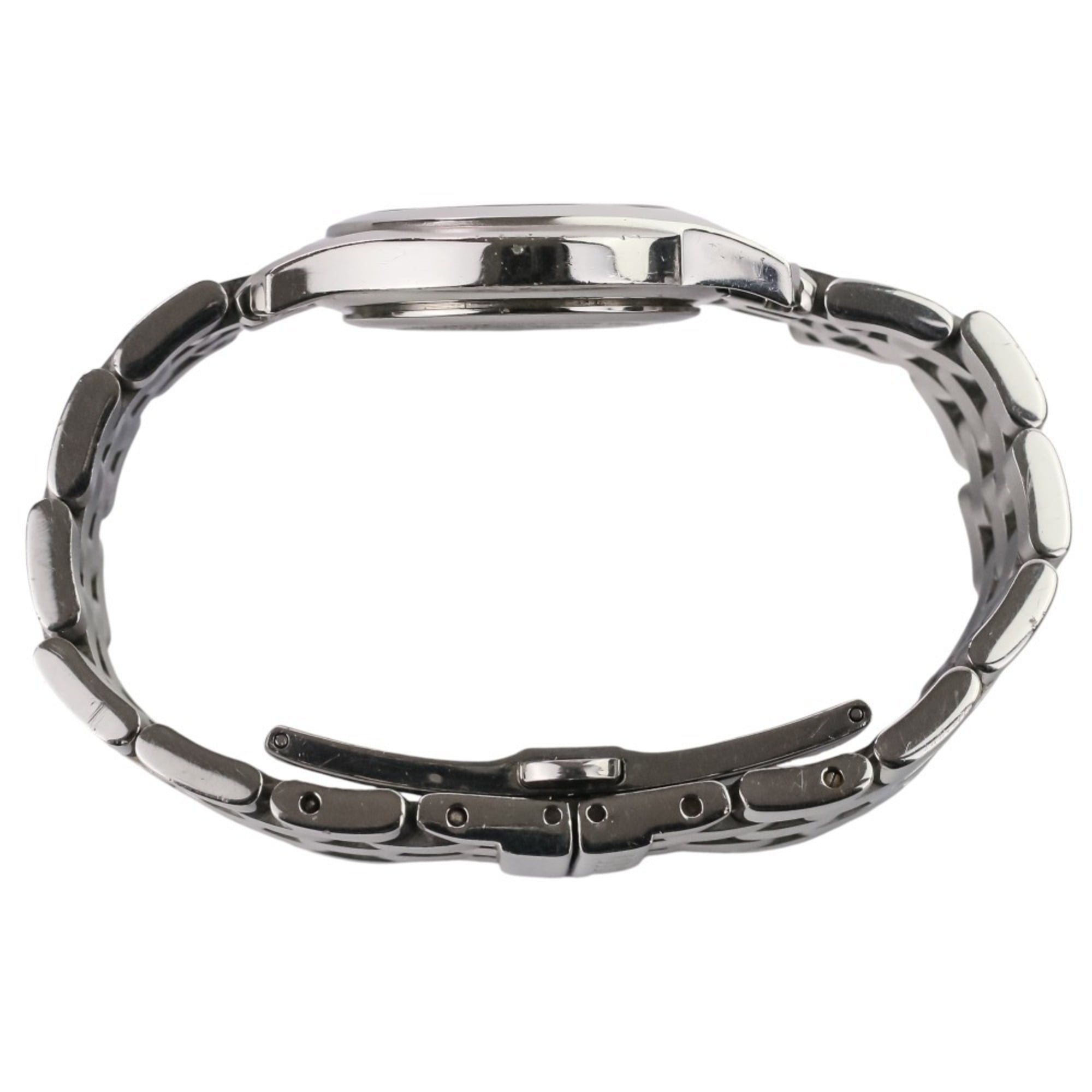 GUCCI Quartz Watch 5500L Silver Sunray Dial Stainless Steel Women's — Like New