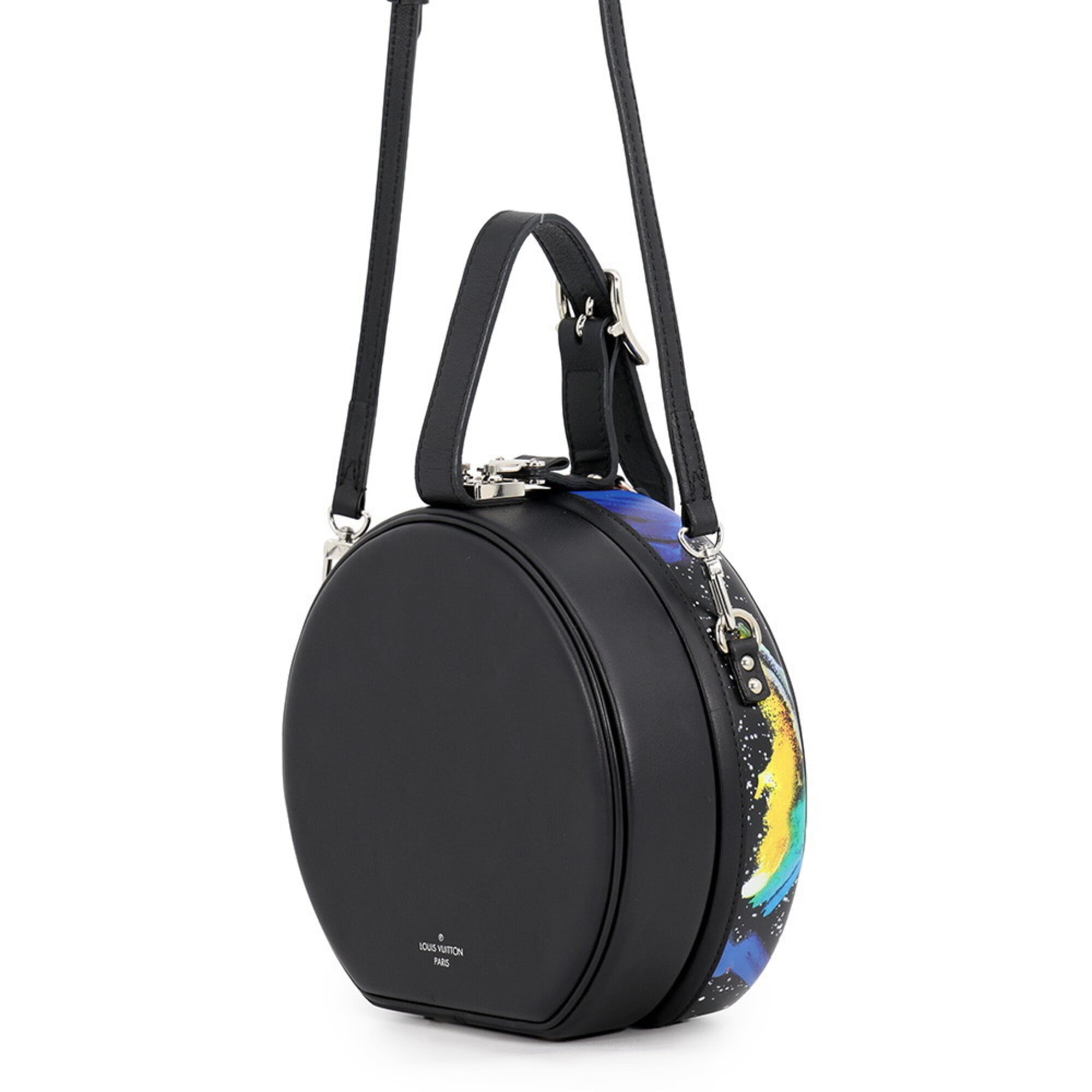 Louis Vuitton Petite Boite Chapeau Leather Handbag, 2-way Shoulder Bag, Black, Handbag for Women, LOUIS VUITTON — Like New