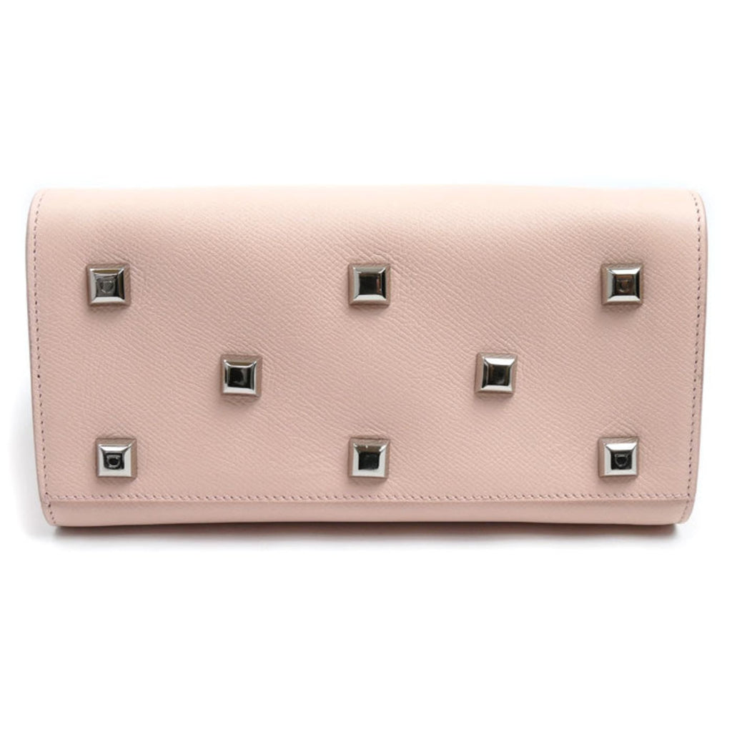 Salvatore Ferragamo Studio Box Bag XS 2-Way Shoulder Bag, Pink, 211424, Women's