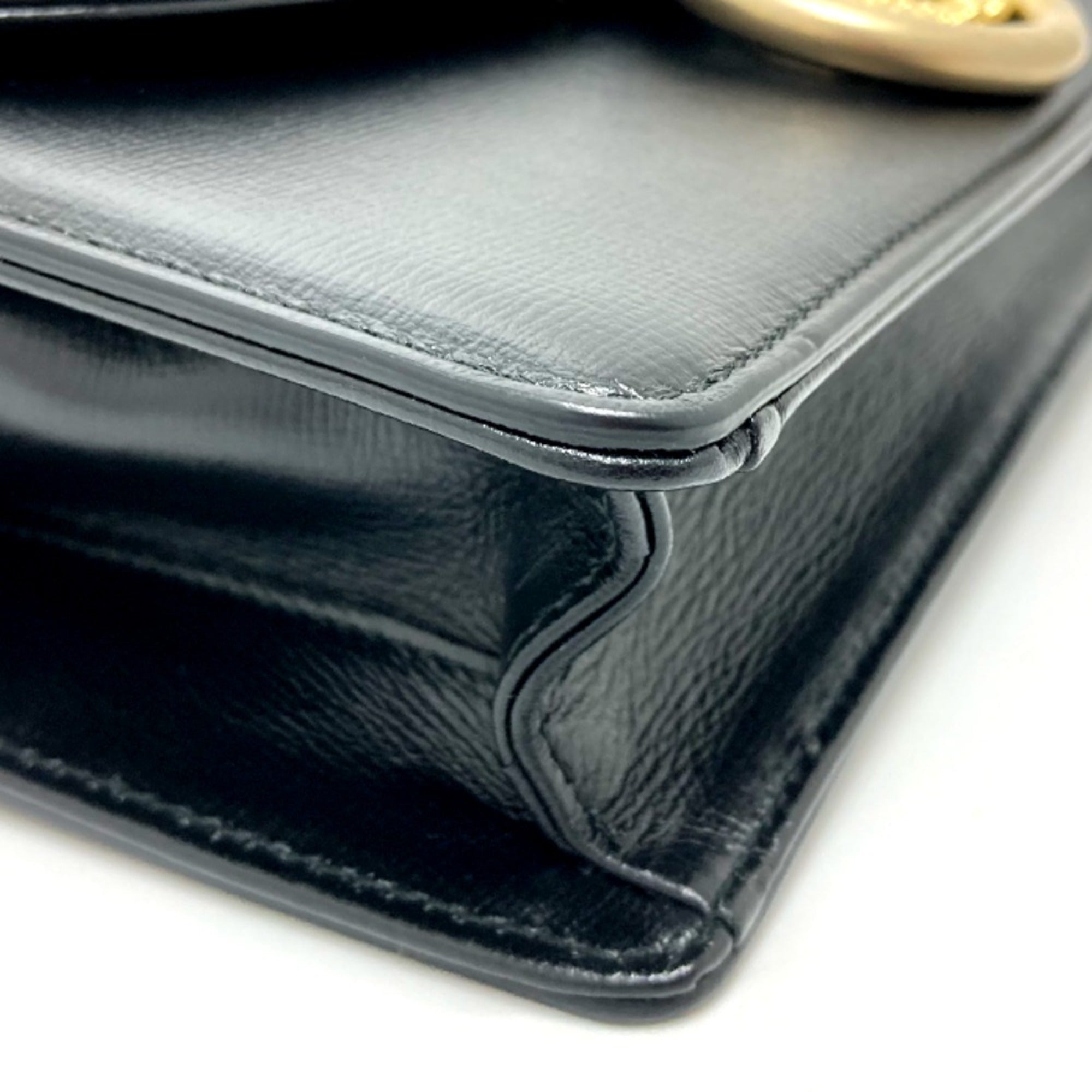Gucci 589474 GG Marmont bag shawl Crossbody Shoulder Bag Black — Like New