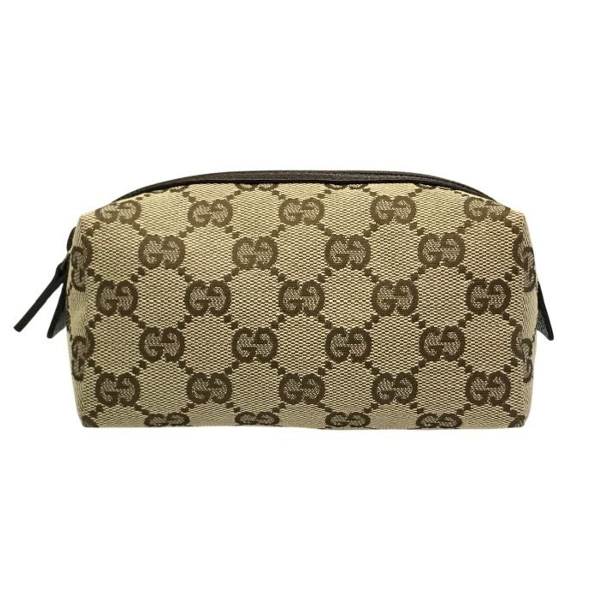 GUCCI GG Canvas Pouch Bag for Women, Brown, 29596 — Like New