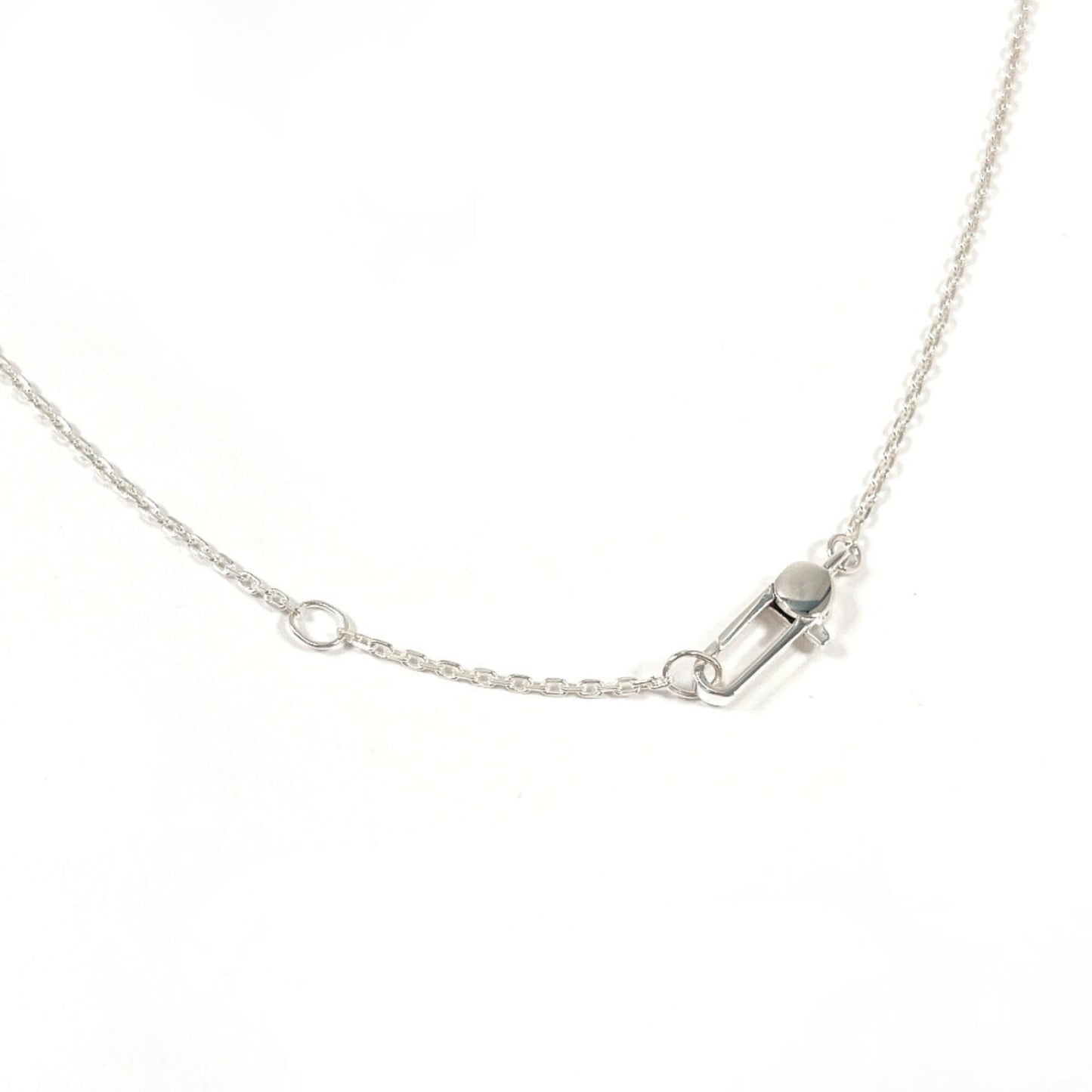 GUCCI Square Plate Necklace in Sterling Silver, Unisex