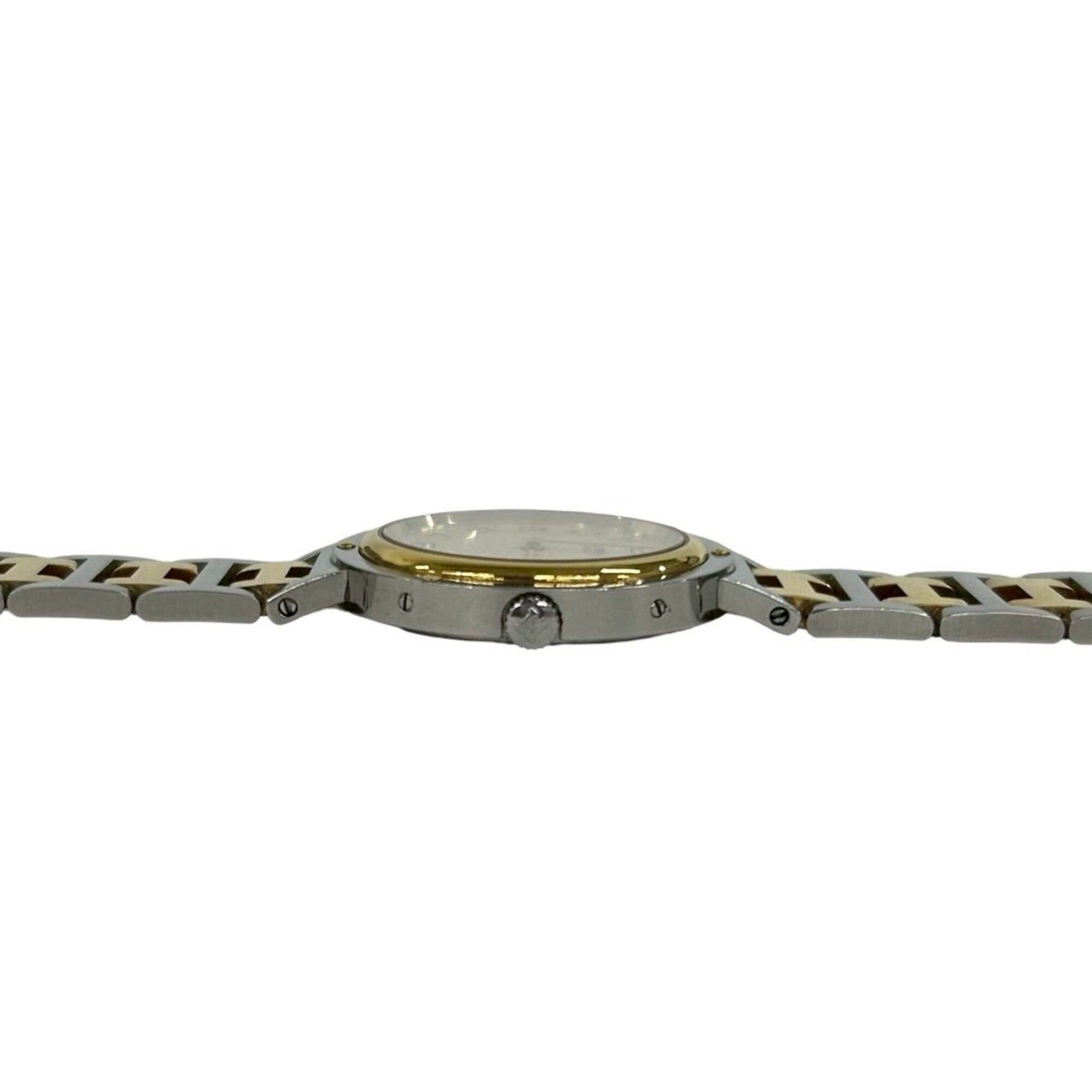 HERMES Clipper Stainless Steel GP Quartz Wristwatch, Silver, 32943 — Good
