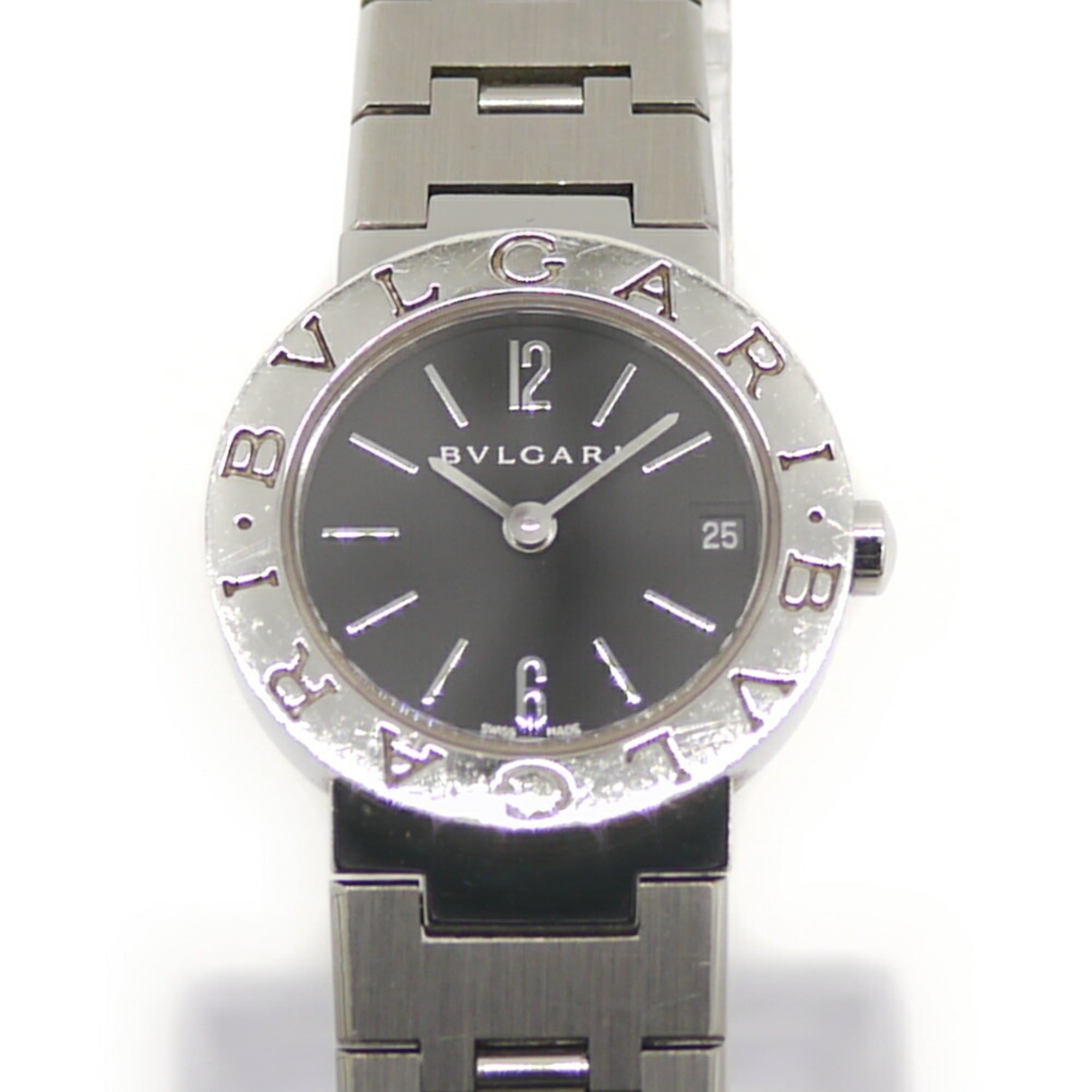 BVLGARI Women's Dress Watch BB23SS Black Dial Wristwatch — Good
