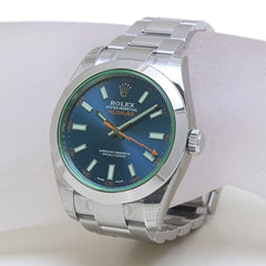 ROLEX Milgauss Z Blue, Random Number 116400GV, Men's Stainless Steel Watch, 40132 — New - Store Return