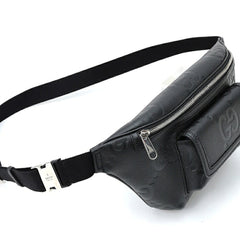Gucci Jumbo GG Large Belt Bag 645093 Leather Black — Like New