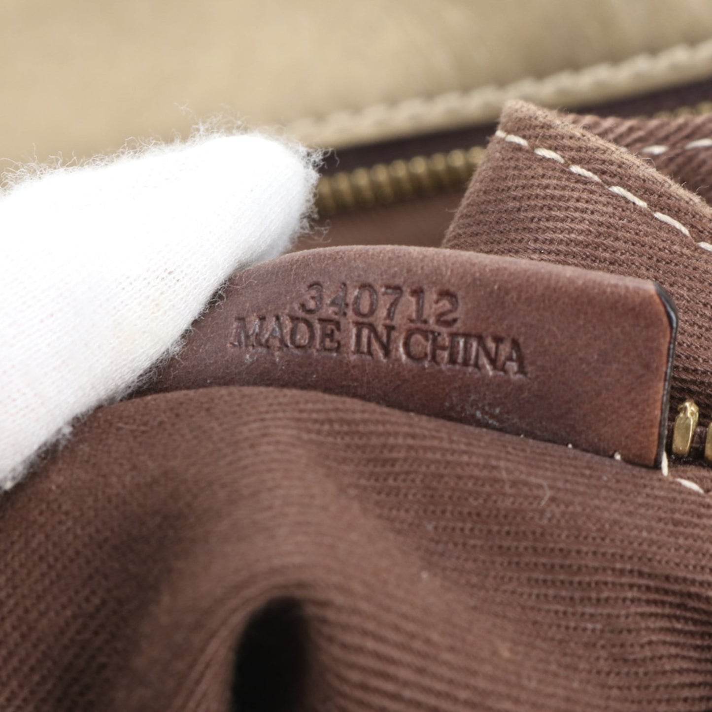 Loewe Anagram 340712 Bolso Leather Tote Bag, Shoulder/Handbag, Beige, Women's