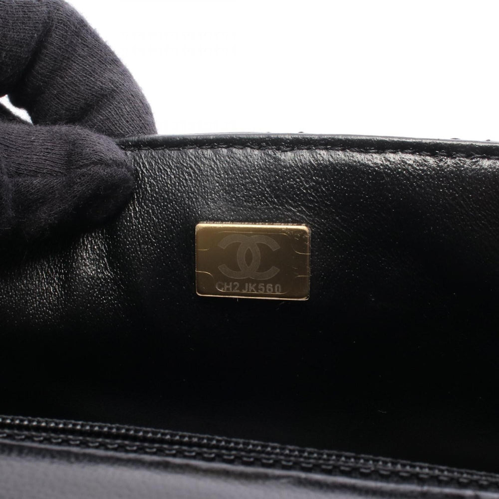 Chanel Mini Matelassé Shoulder Bag/Handbag, Lambskin Leather, Women's, Black (A35200) — New - Store Return