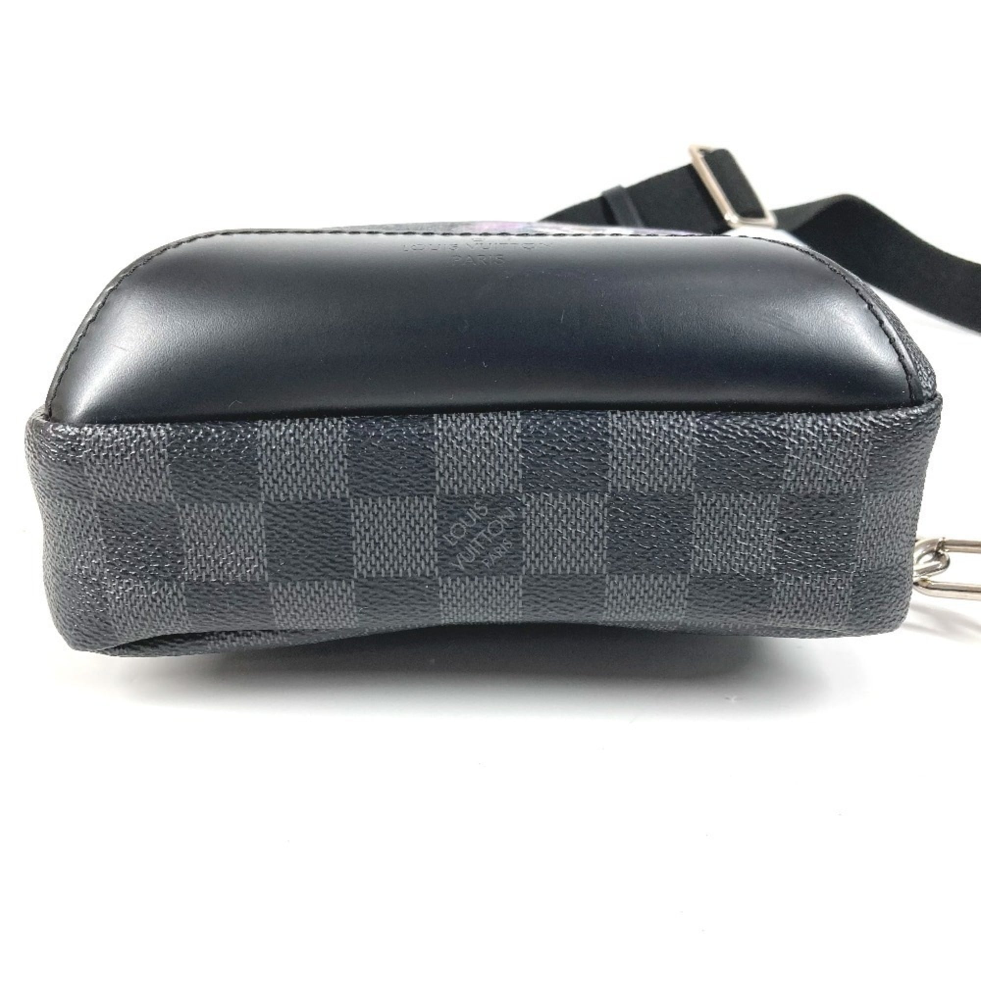 LOUIS VUITTON N41719 Damier Graphite Avenue Sling Bag, Shoulder Body Canvas, Men's, Black