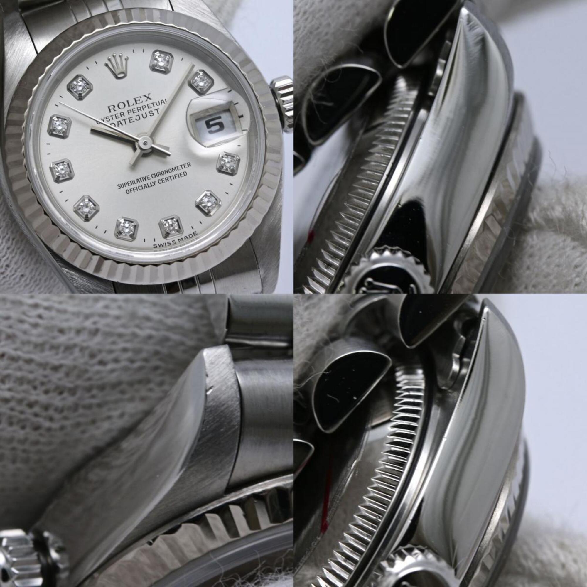 ROLEX Datejust 10P Diamond 79174G Women's Watch SSx18KWG 40458 — Good