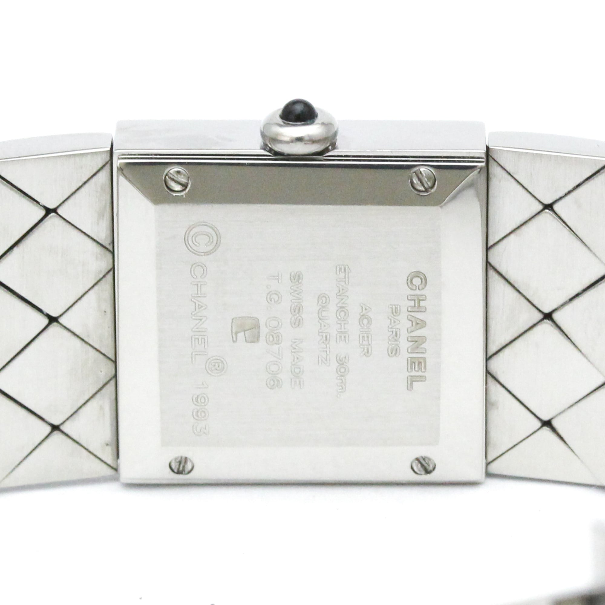 CHANEL Matelasse Stainless Steel Quartz Ladies Watch H0009 Polished — Very Good