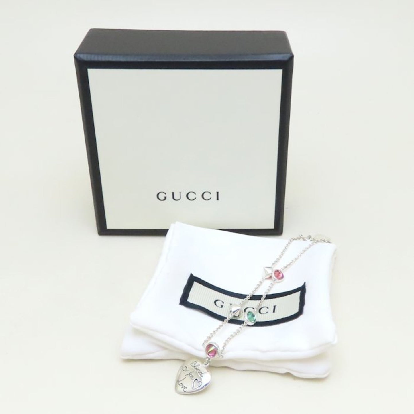 GUCCI Blind for Love Bracelet with Cubic Zirconia #17 and Silver 925 294065