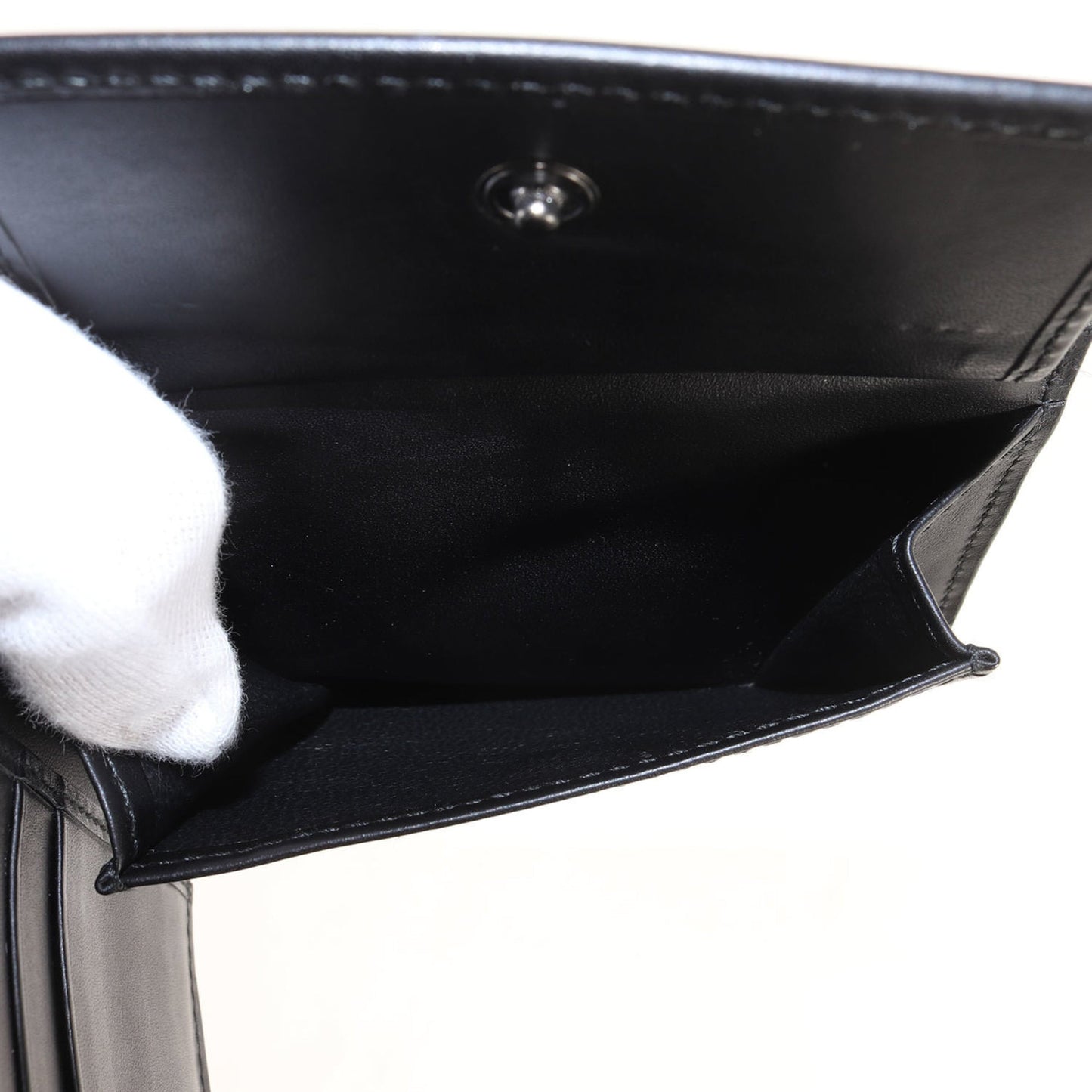 BOTTEGA VENETA Intrecciato Leather Wallet (180265 V4651) Black Men's