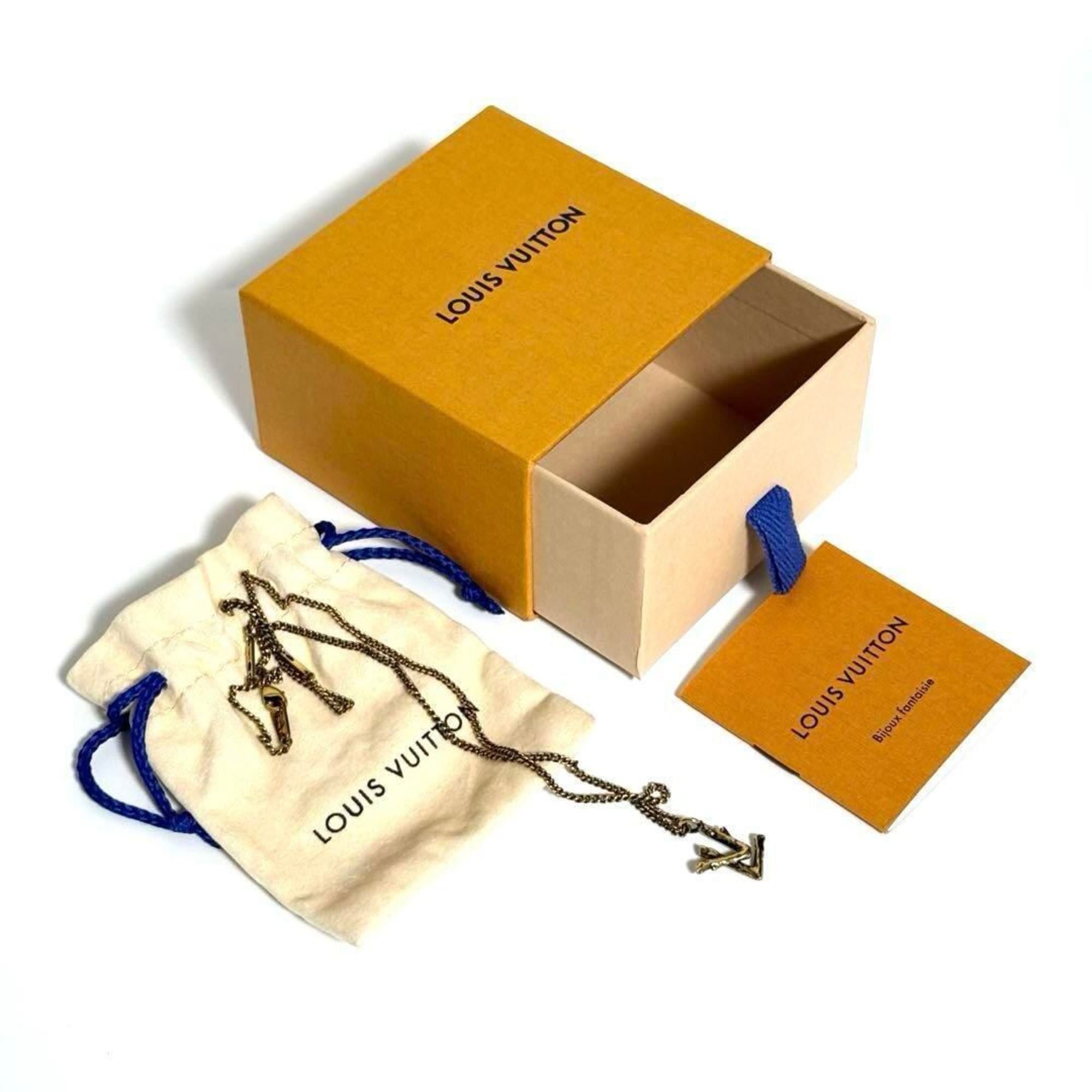 LOUIS VUITTON Men's Pendant Necklace LV Twig — Like New