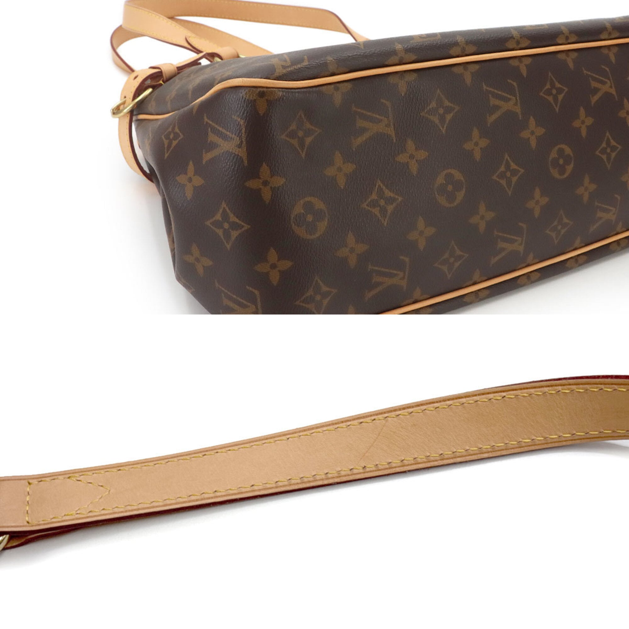 Louis Vuitton Monogram Batignolles Horizontal Tote Handbag, Brown, M51154, Gold Hardware — Like New