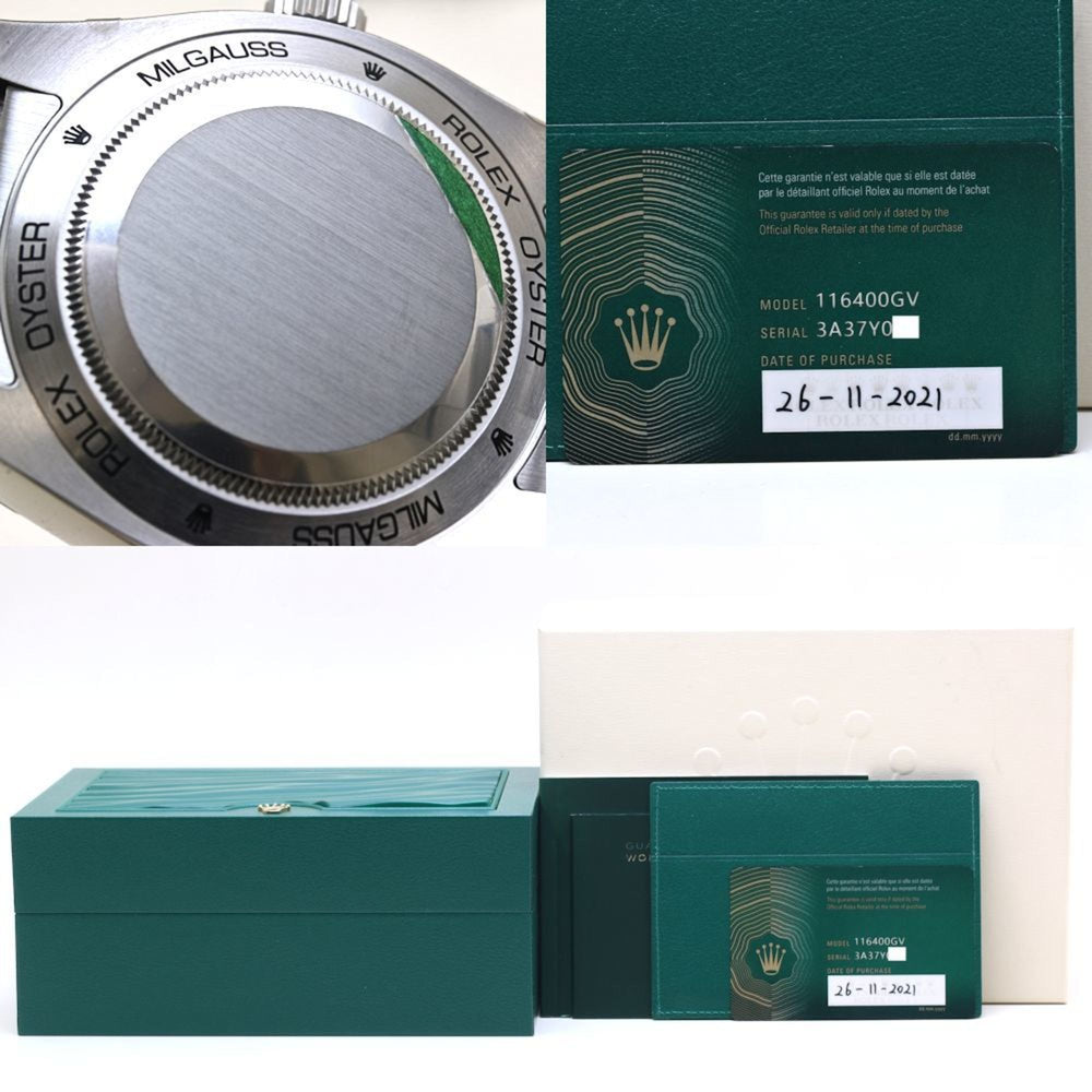 ROLEX Milgauss Z Blue, Random Number 116400GV, Men's Stainless Steel Watch, 40132 — New - Store Return
