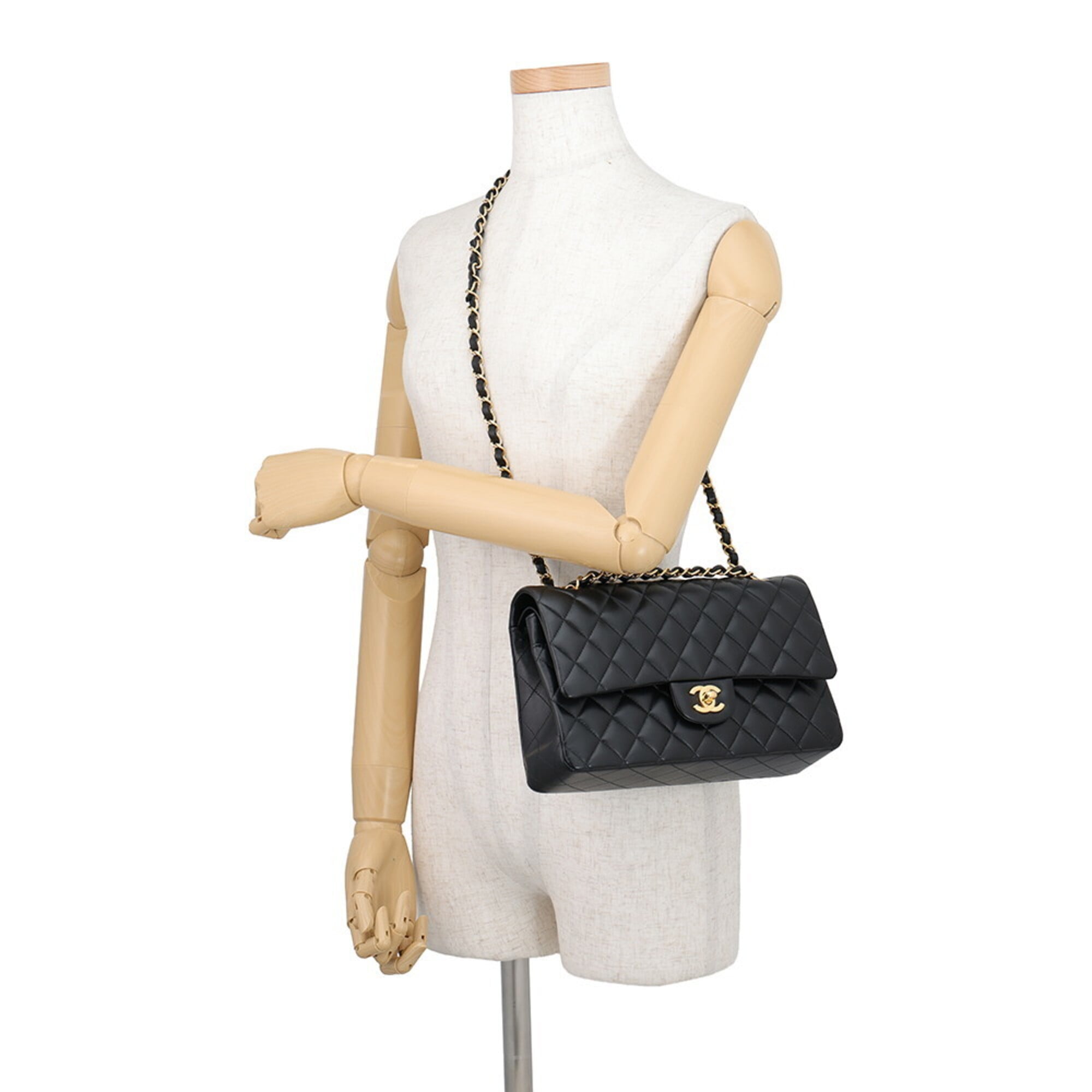 Chanel Chain Shoulder Bag Matelasse 25 Coco Mark Lambskin Double A01112 CHANEL Handbag Women's — Like New