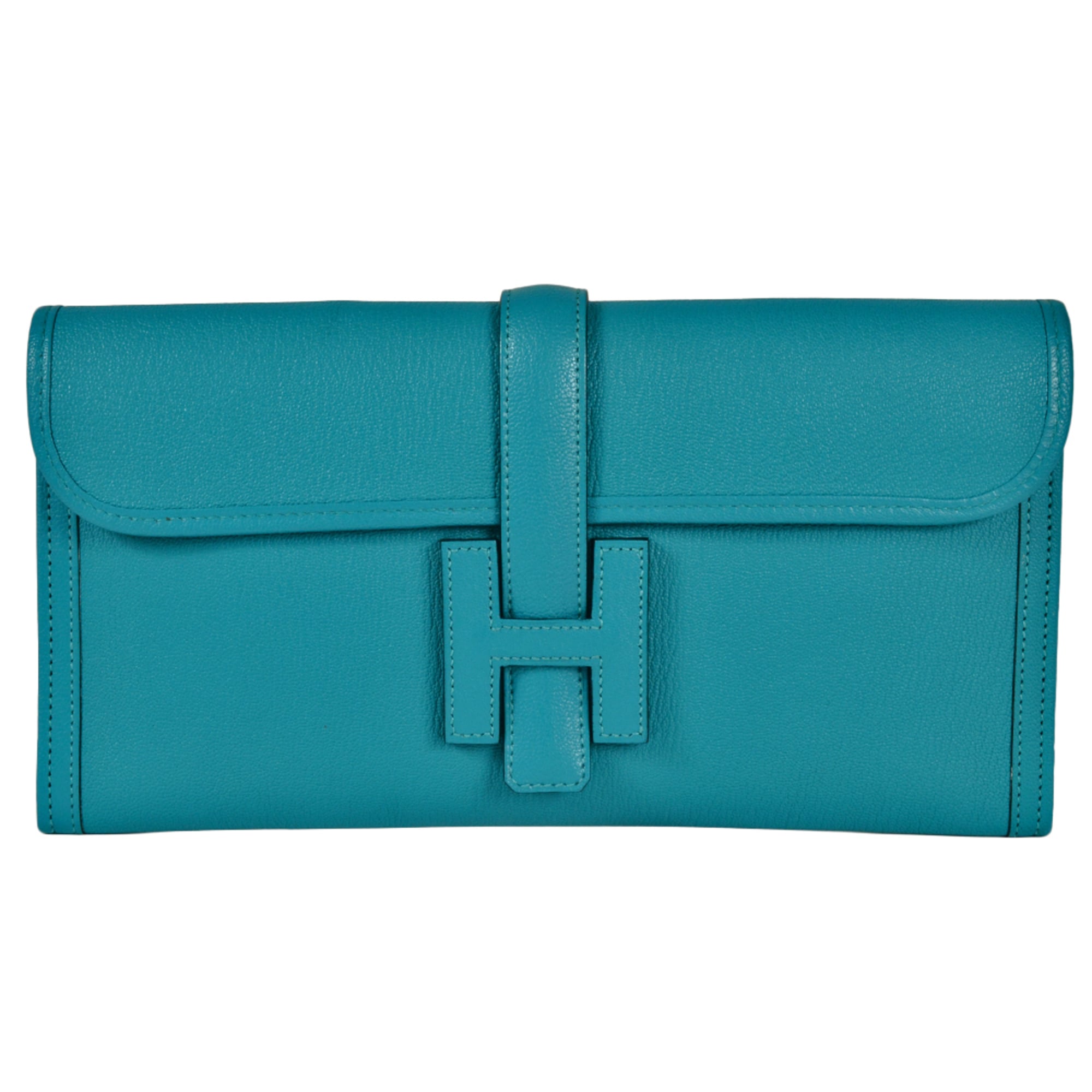 Hermes Hermès Jige Elan 29 Clutch Bag Chevre A Stamp Blue