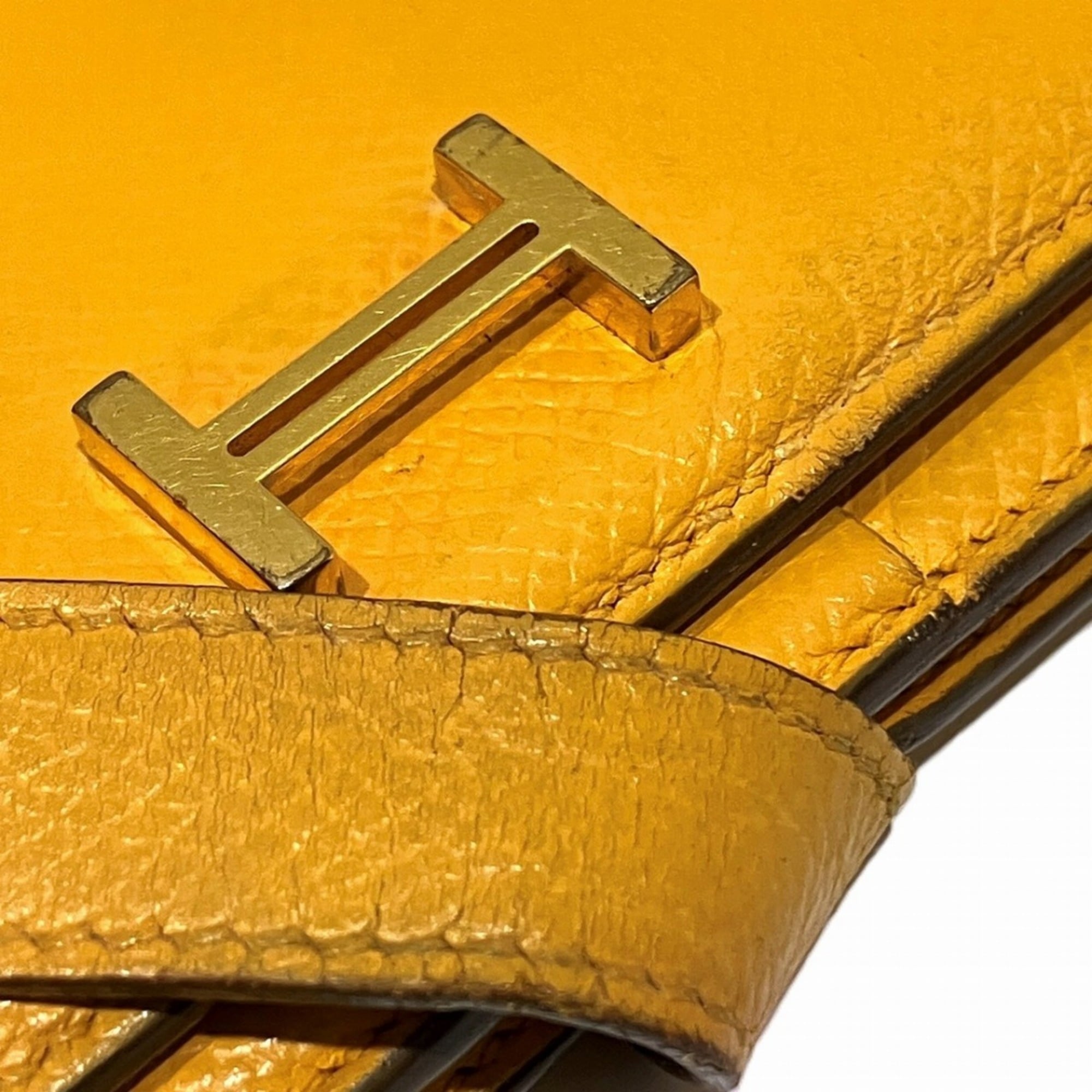 Hermes HERMES long wallet, souffle, Bearn, Epsom leather