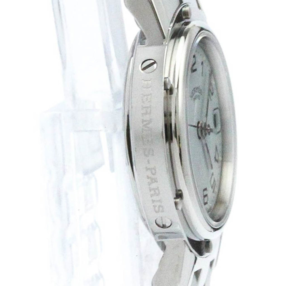 Hermes Clipper Quartz Stainless Steel Women's Dress Watch CL4.210 — Very Good