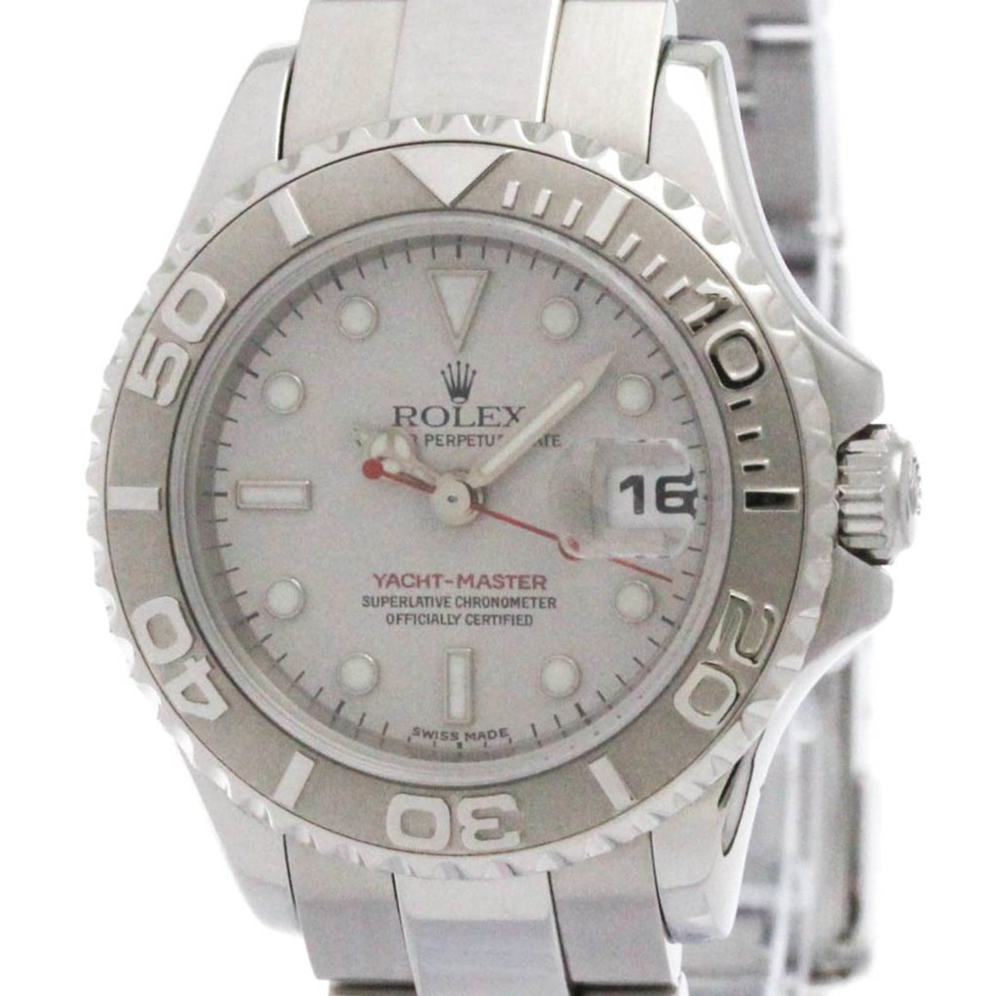 ROLEX Yacht-Master Platinum Steel Automatic Ladies Watch 169622 Polished