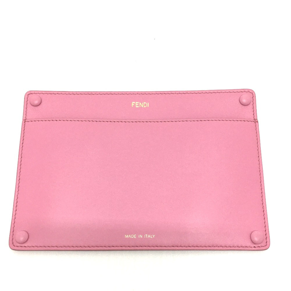 Fendi 7AR907 bag pocket flat Pouch pink — Like New