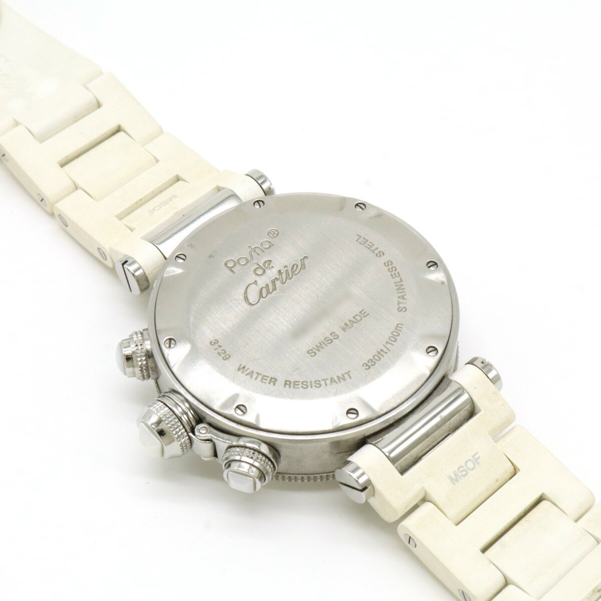 Cartier Pasha Silver Dial AT Automatic Boys Ladies Unisex Watch W3140005 — Very Good