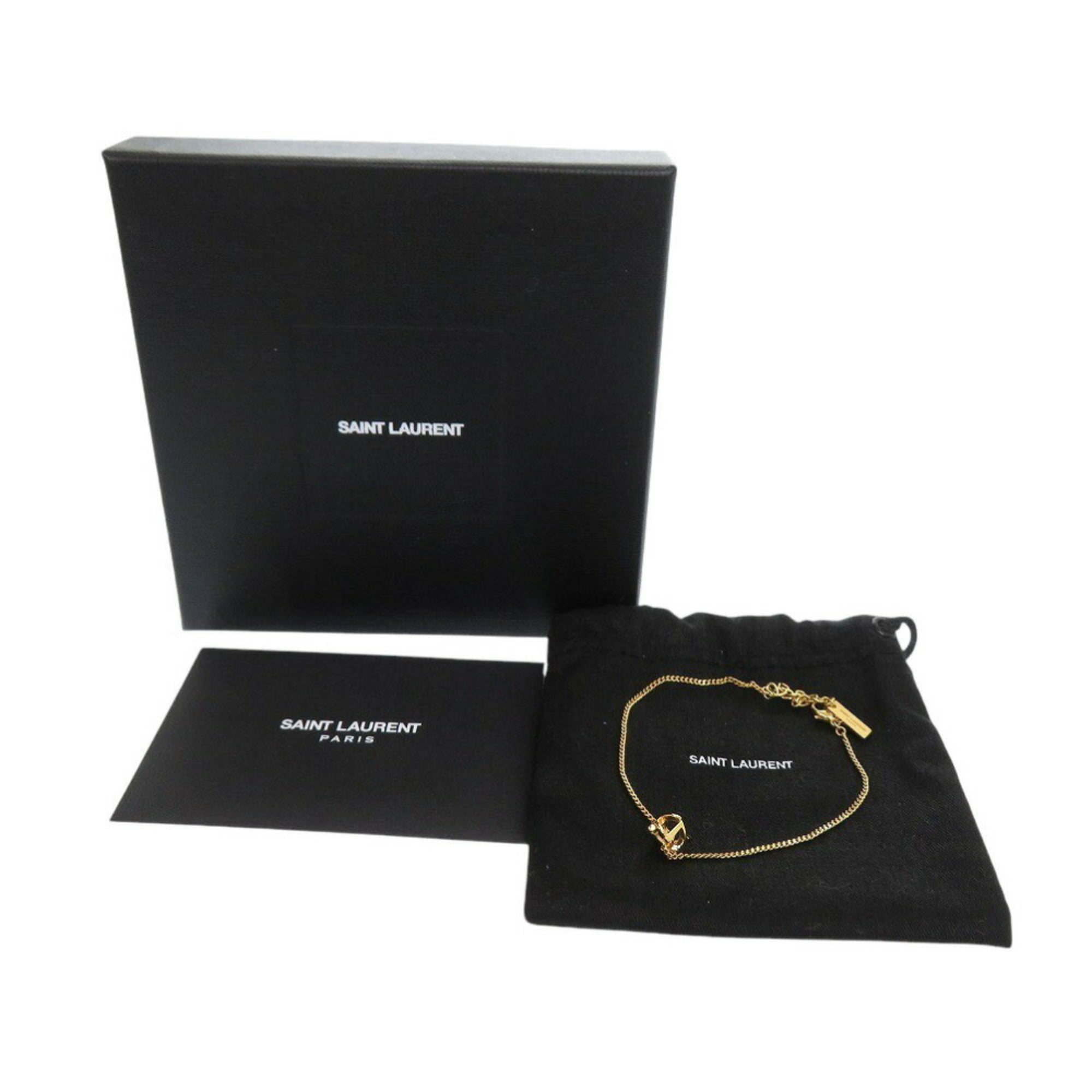 Yves Saint Laurent Opium Monogram Twist Cassandra Bracelet GP Gold 1566YVES SAINT LAURENT — Like New
