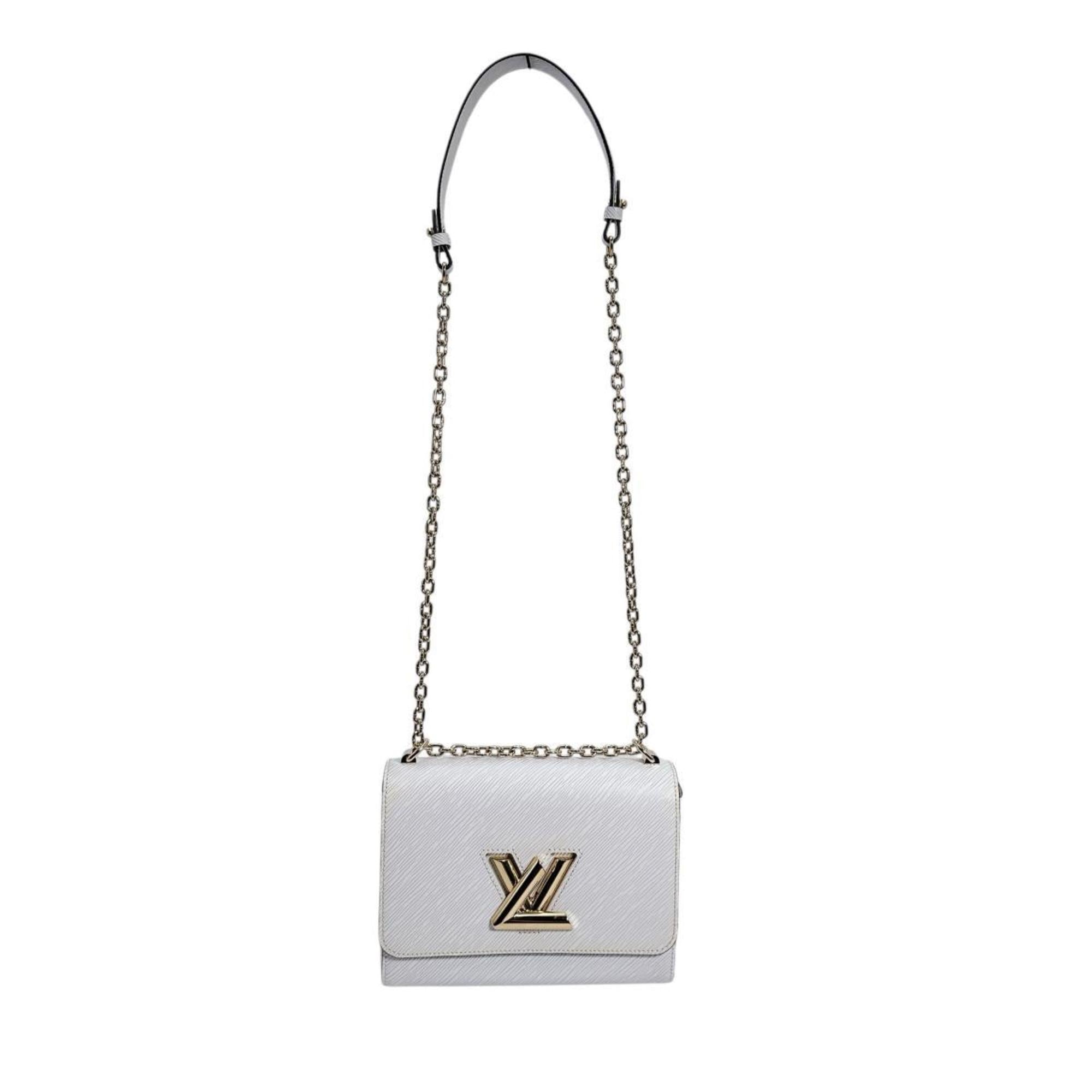 Louis Vuitton Twist MM Shoulder Bag in Epi Leather and Blanc M55513 White — New - Store Return
