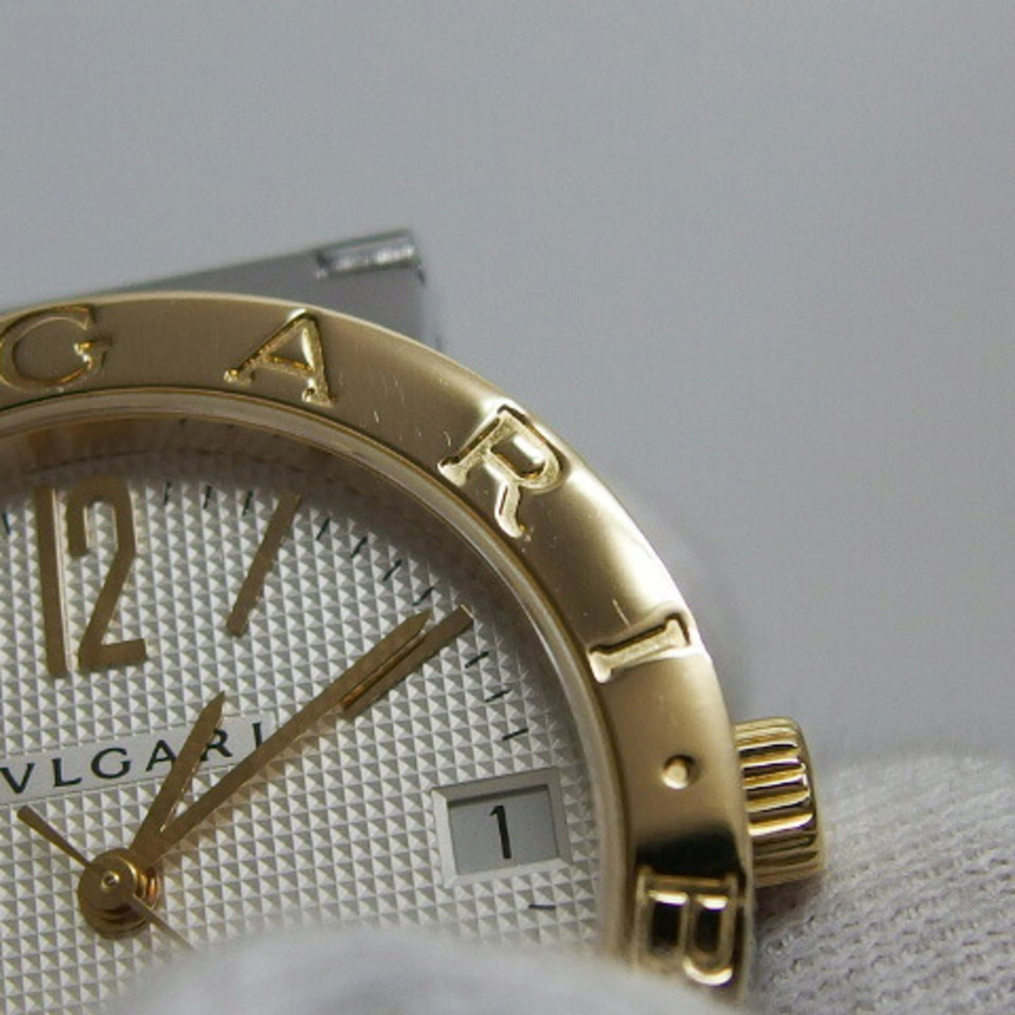 Bvlgari 18K Yellow Gold x Stainless Steel Combination BB33SG Men's Watch — Very Good