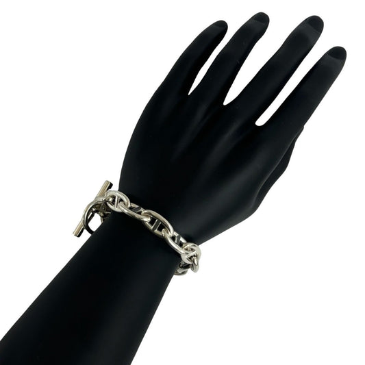 HERMES Chaine d'Ancre GM 13-link Sterling Silver 925 Chain Bracelet, 32134