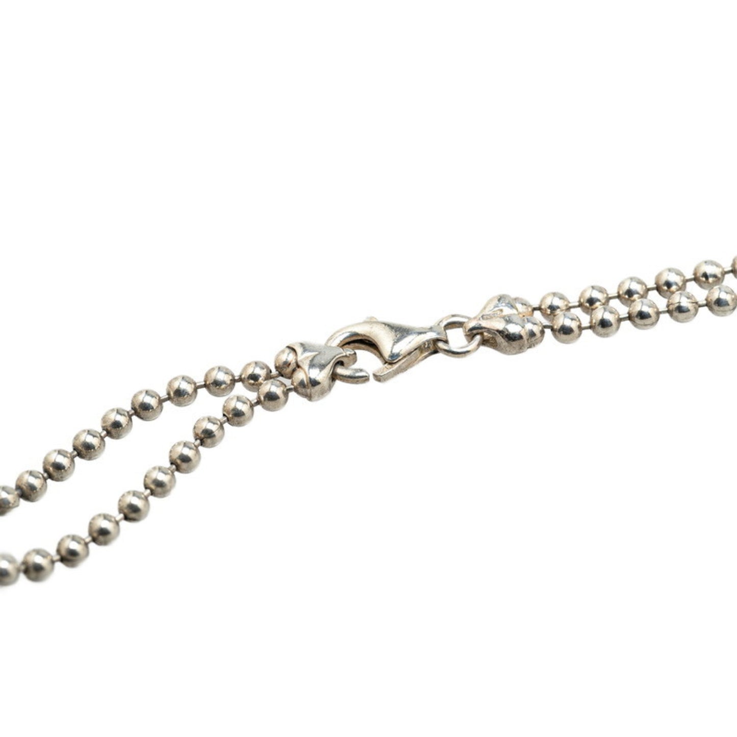 Gucci Plate Double Chain Necklace SV925 Silver Women's GUCCI