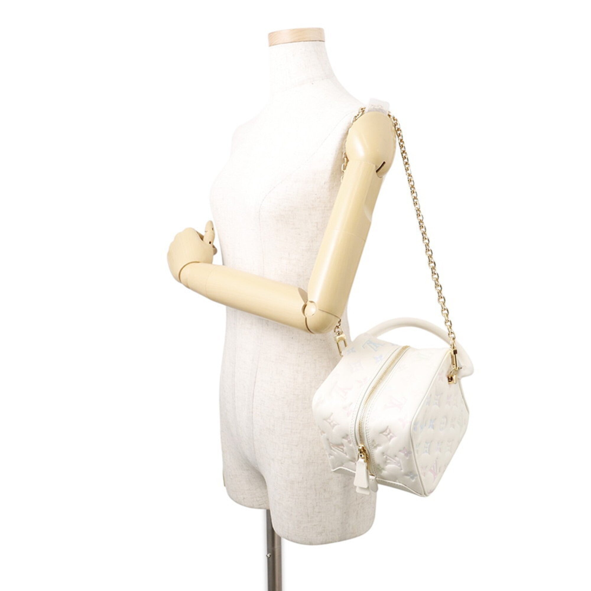 Louis Vuitton Monogram Embossed Square Bag M23059 - 2-way Shoulder Women's Handbag LOUIS VUITTON — Like New