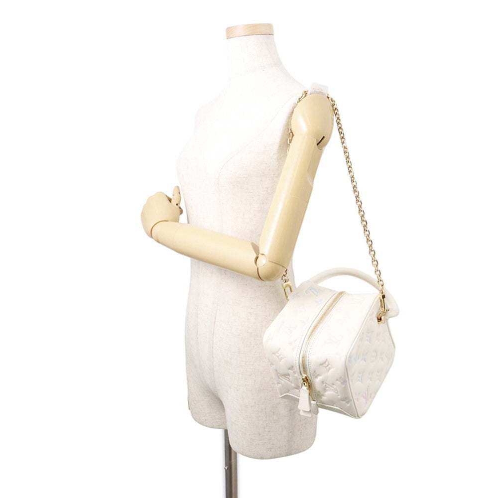 Louis Vuitton Monogram Embossed Square Bag M23059 - 2-way Shoulder Women's Handbag LOUIS VUITTON — Like New