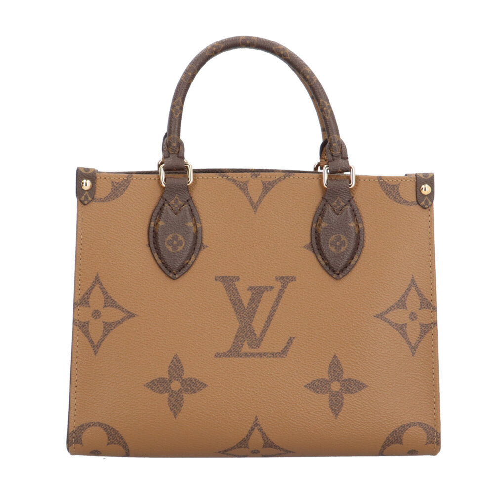 Louis Vuitton OnTheGo PM Monogram Giant Shoulder Bag, Canvas M46373 Brown, Women's, LOUIS VUITTON 2-way — Like New
