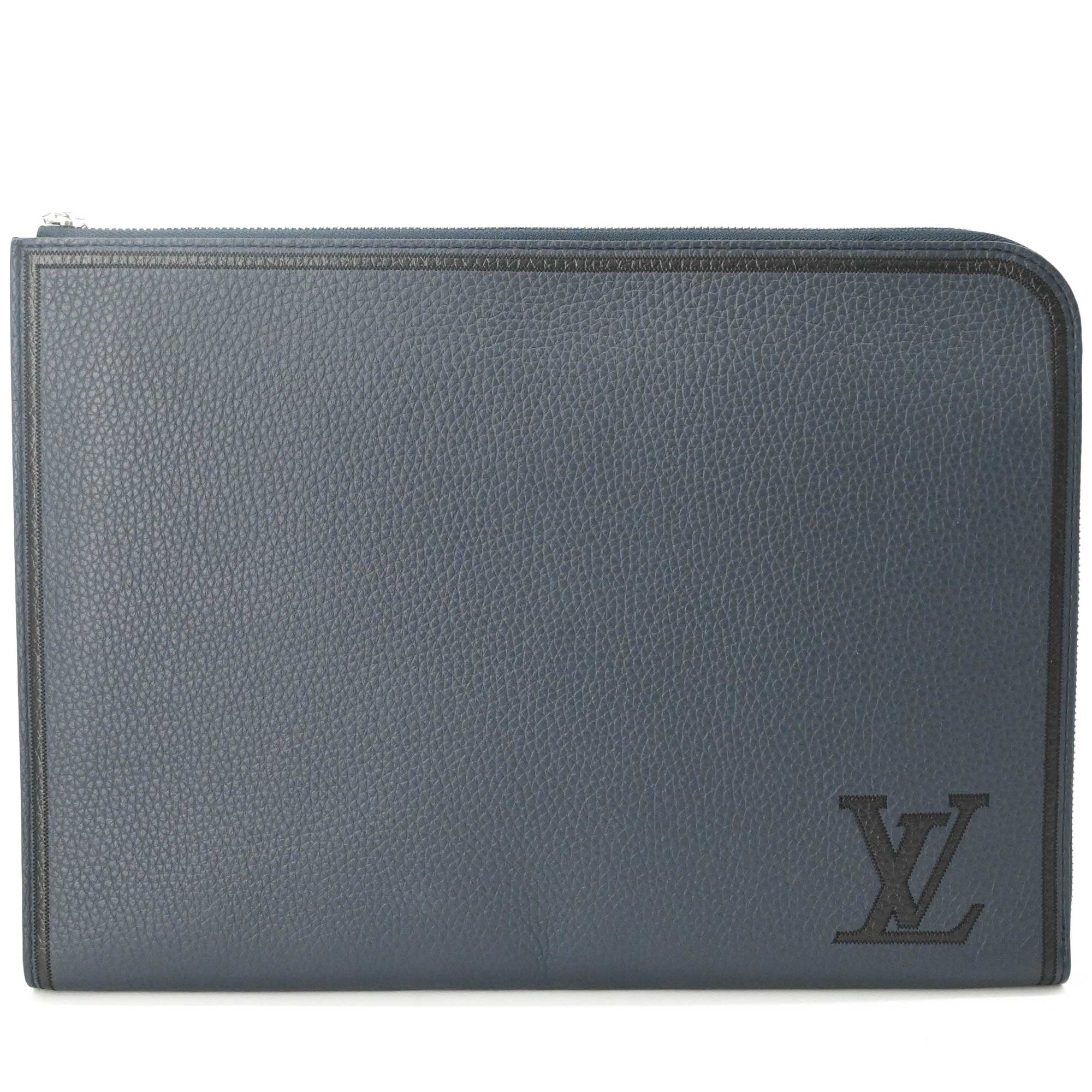 LOUIS VUITTON Pochette Jour Clutch Bag, Taurillon Leather, Men's, M68235 — New - Store Return