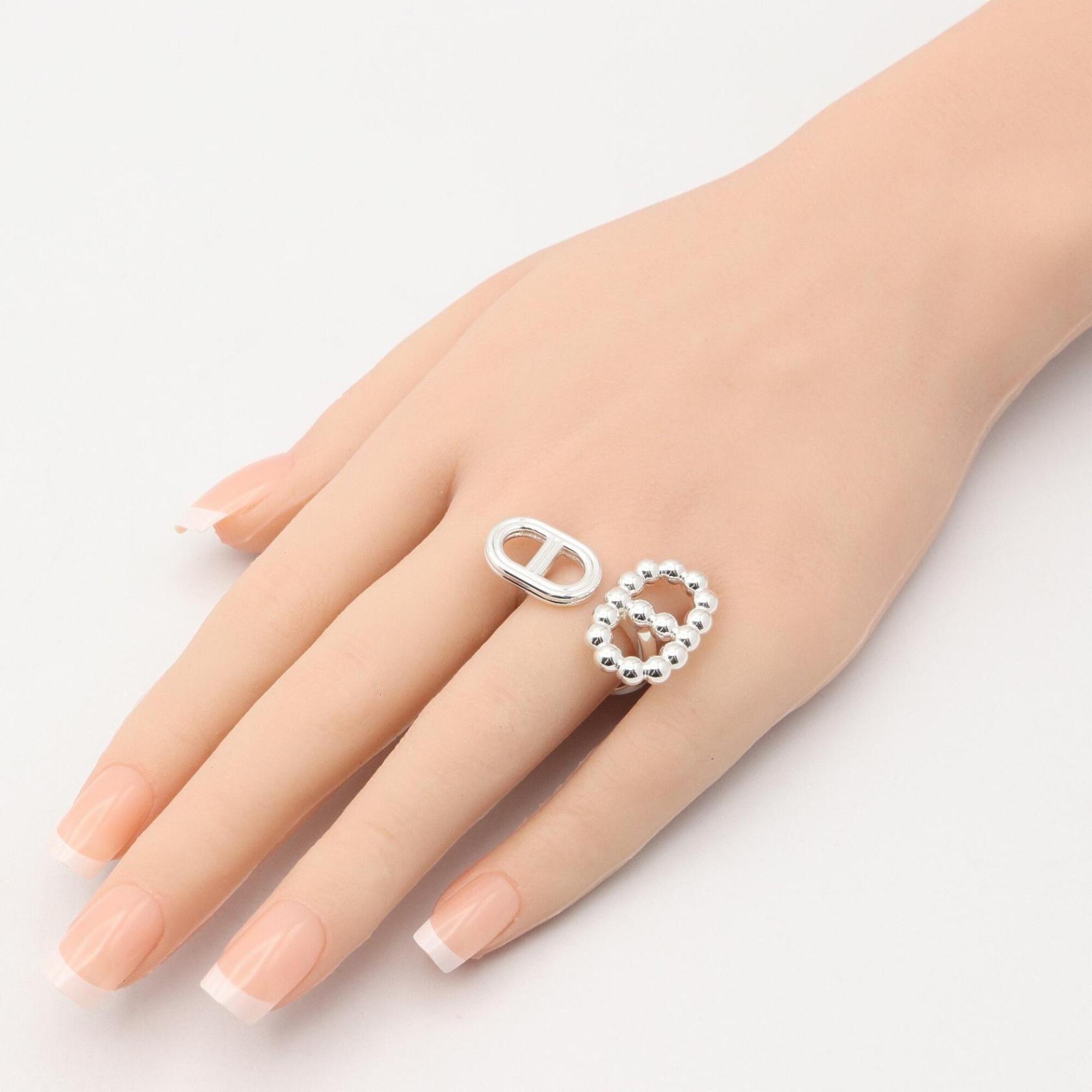 Hermes Chaine d'Ancre Area II Ring - Sterling Silver 925 Men's & Women's Tone — Like New