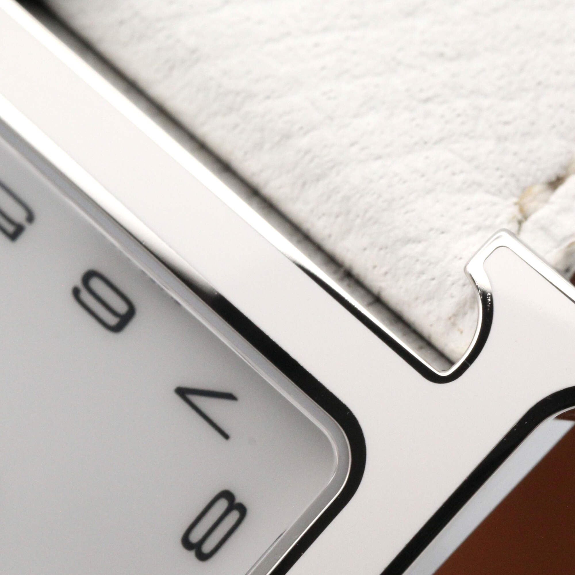 Hermes H-Watch Double Tour Wristwatch, Stainless Steel, Leather Strap, Women's, White (HH1.520) — Very Good