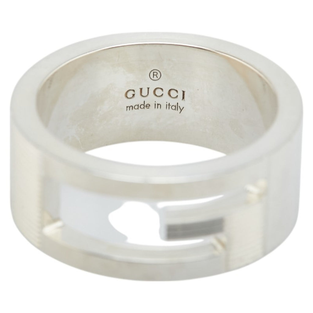 Gucci Cutout G Ring #11 SV925 Silver Women's GUCCI
