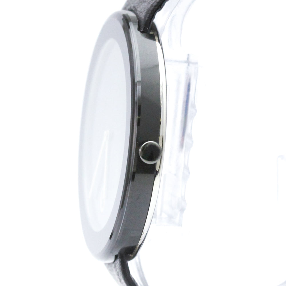 OMEGA Art Collection Ceramic Leather Quartz Mens Watch — Very Good
