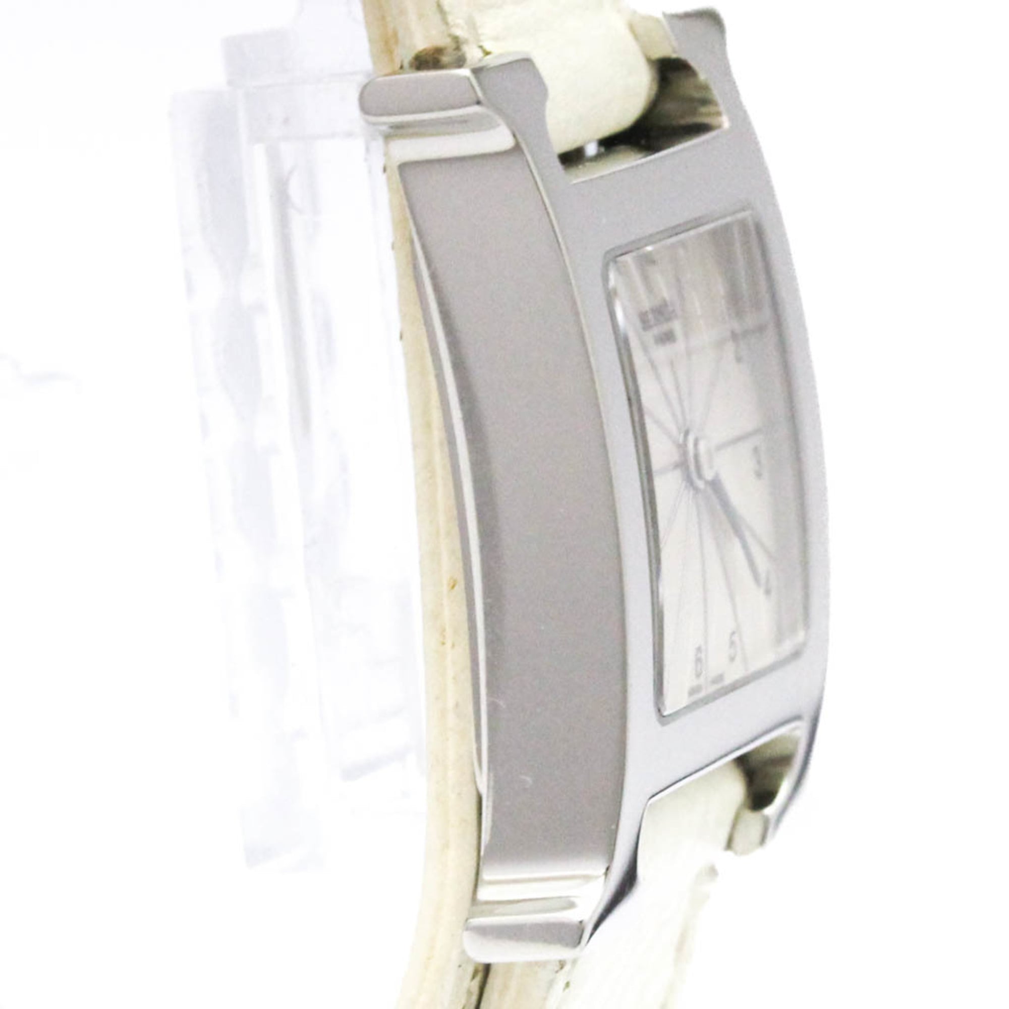HERMES H Watch Double Tour Steel Quartz Ladies Watch HH1.210 Polished — Very Good