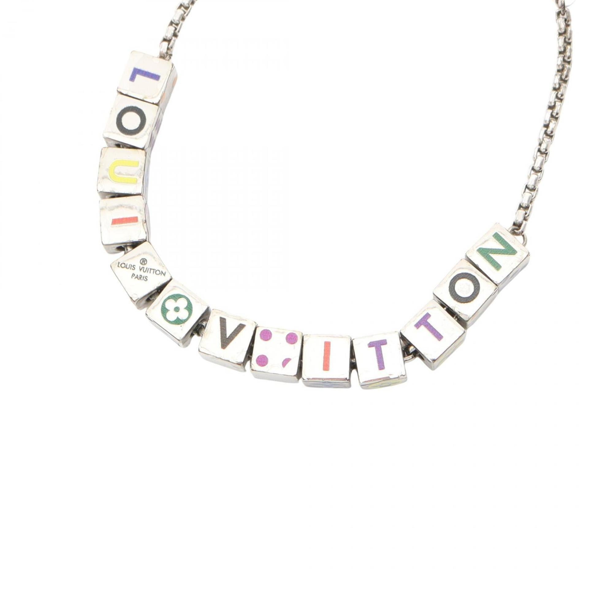 Louis Vuitton LV Play It Bracelet, Stainless Steel, Women's, Silver, Multicolor