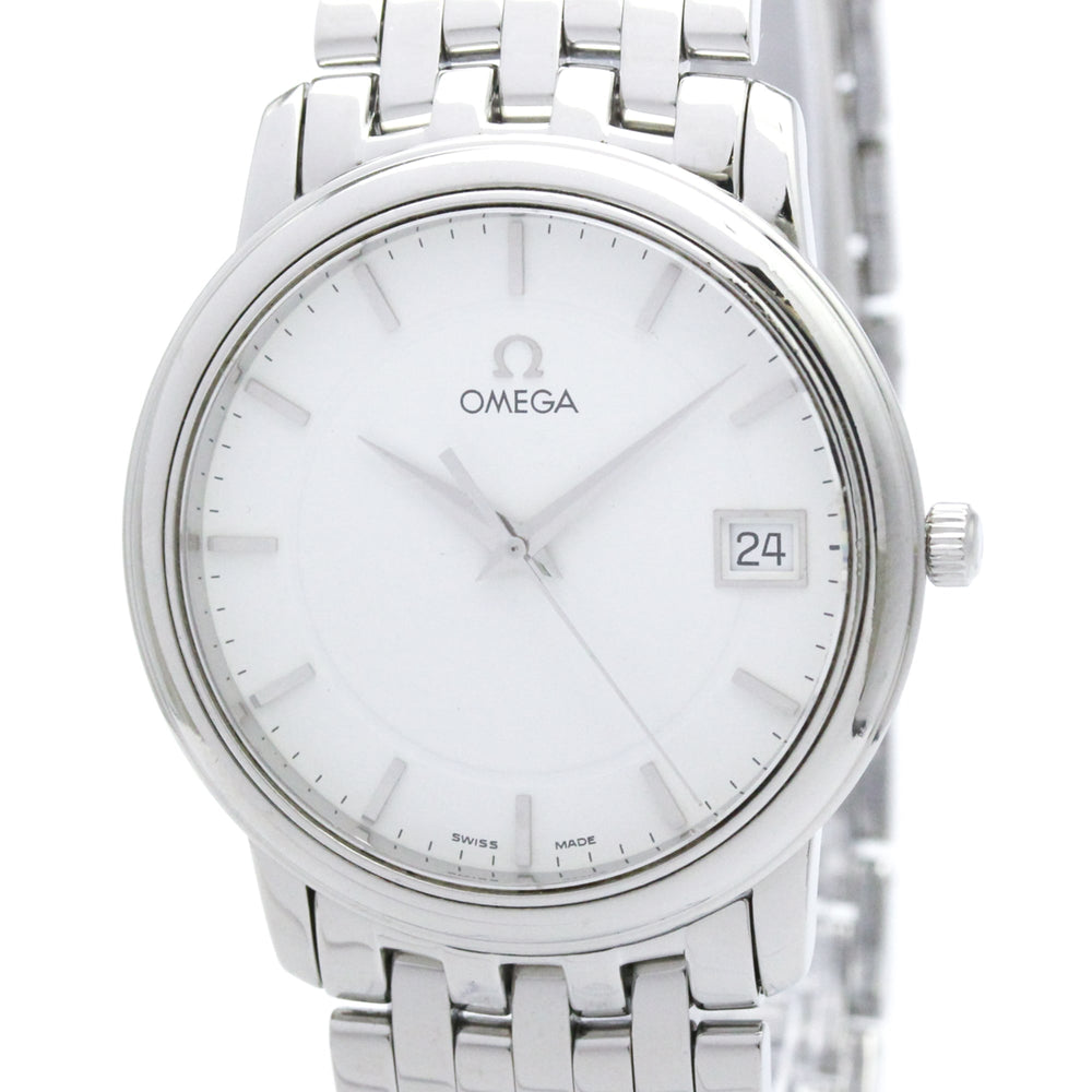 OMEGA De Ville Prestige Steel Quartz Mens Watch 4510.21 Polished — Very Good