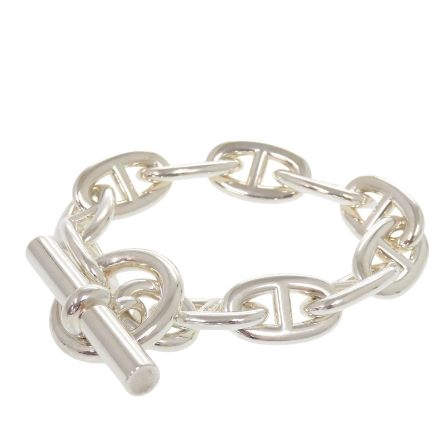 Hermes Chaine d'Ancre TGM 11-link Sterling Silver Bracelet 1502 HERMES