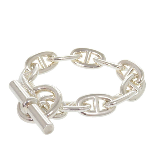 Hermes Chaine d'Ancre TGM 11-link Sterling Silver Bracelet 1502 HERMES