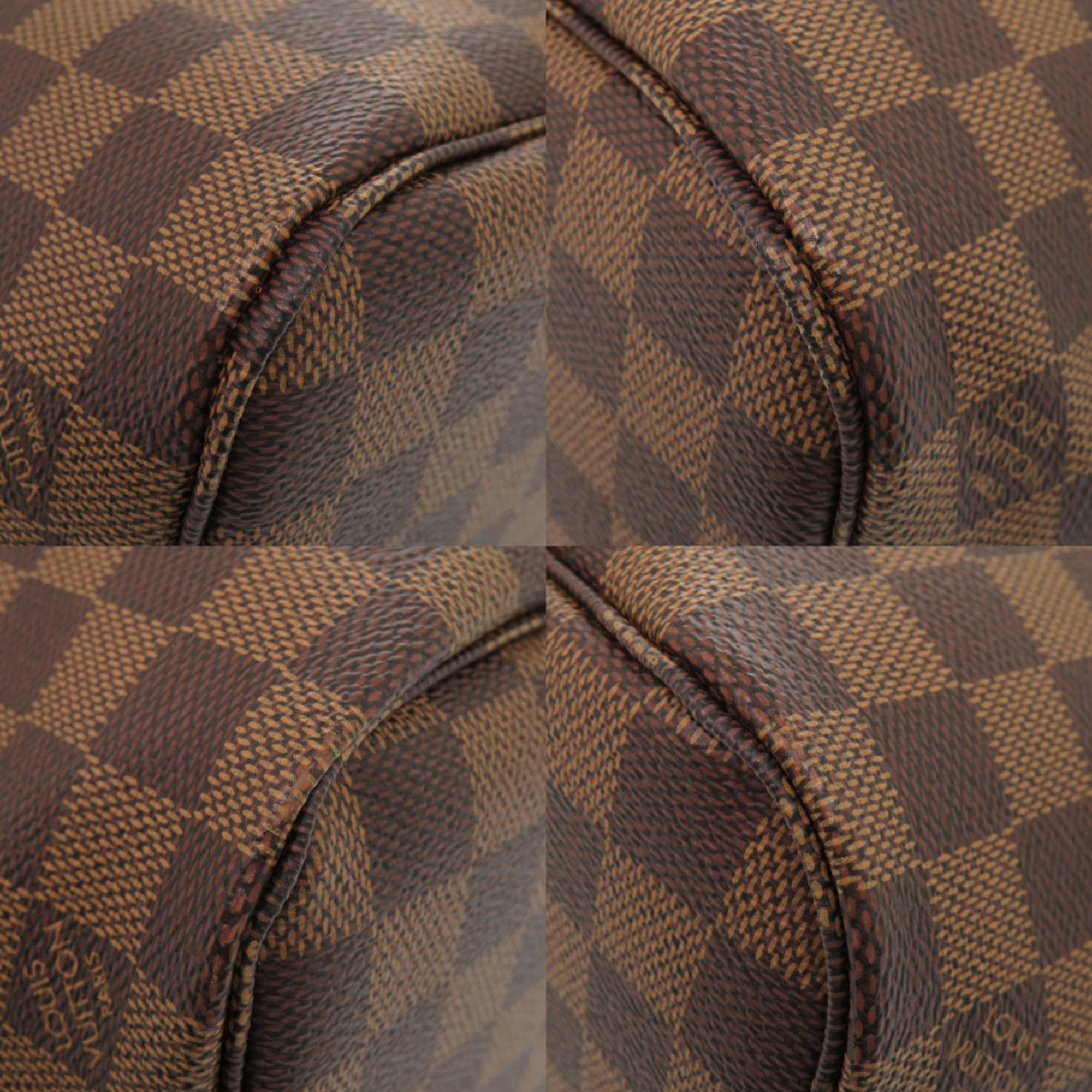 Like new Louis Vuitton Neverfull PM Damier Brown Tote Bag with Pouch N41359 LV 0701 LOUIS VUITTON — Like New
