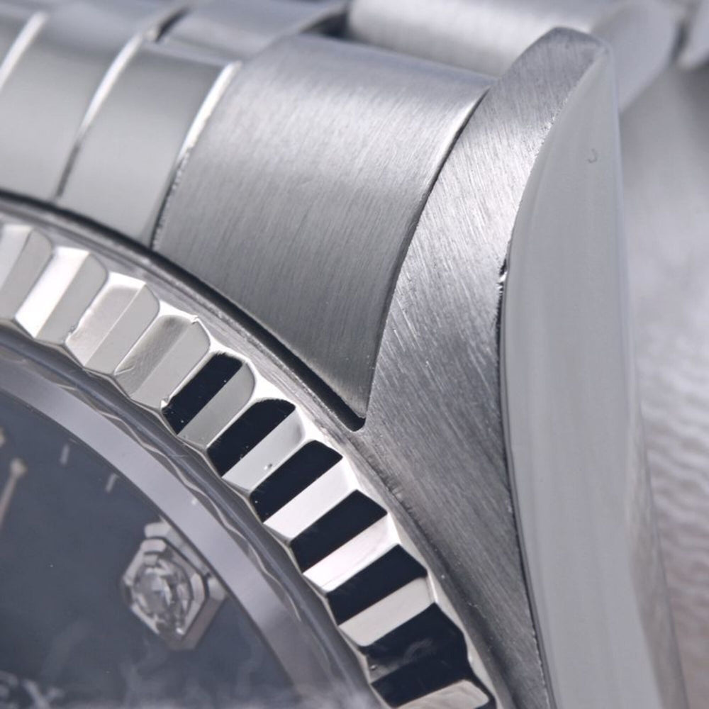 ROLEX Datejust 10P Diamond 16234G Men's Watch 18K White Gold x Stainless Steel 40300 — Good