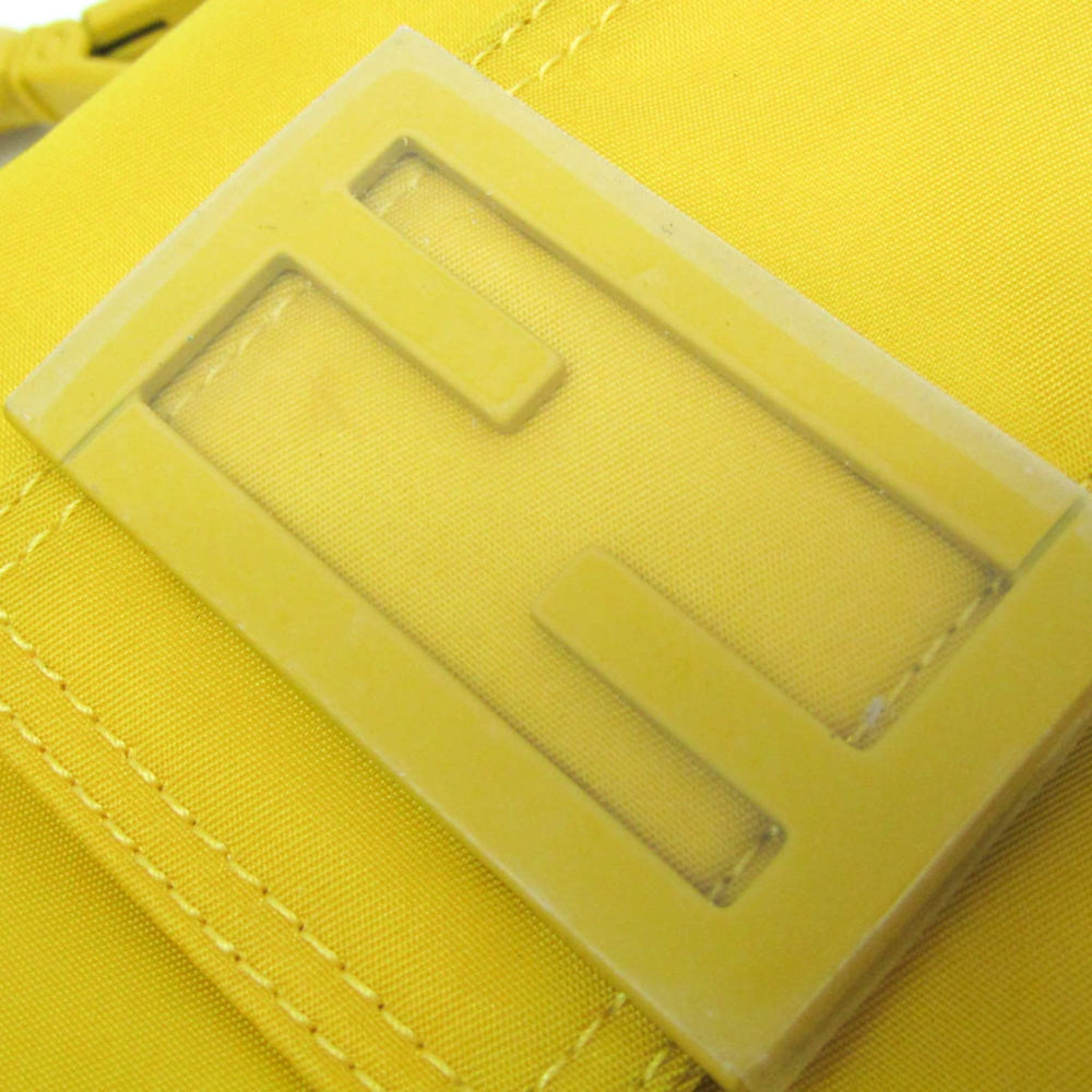 Fendi Baguette Phone Pouch 7AS056 Men,Women Nylon Shoulder Bag Yellow — Like New