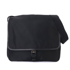 Prada PRADA Shoulder Handbag Nylon Saffiano Leather Nero Black V166 Messenger Bag — New - Store Return