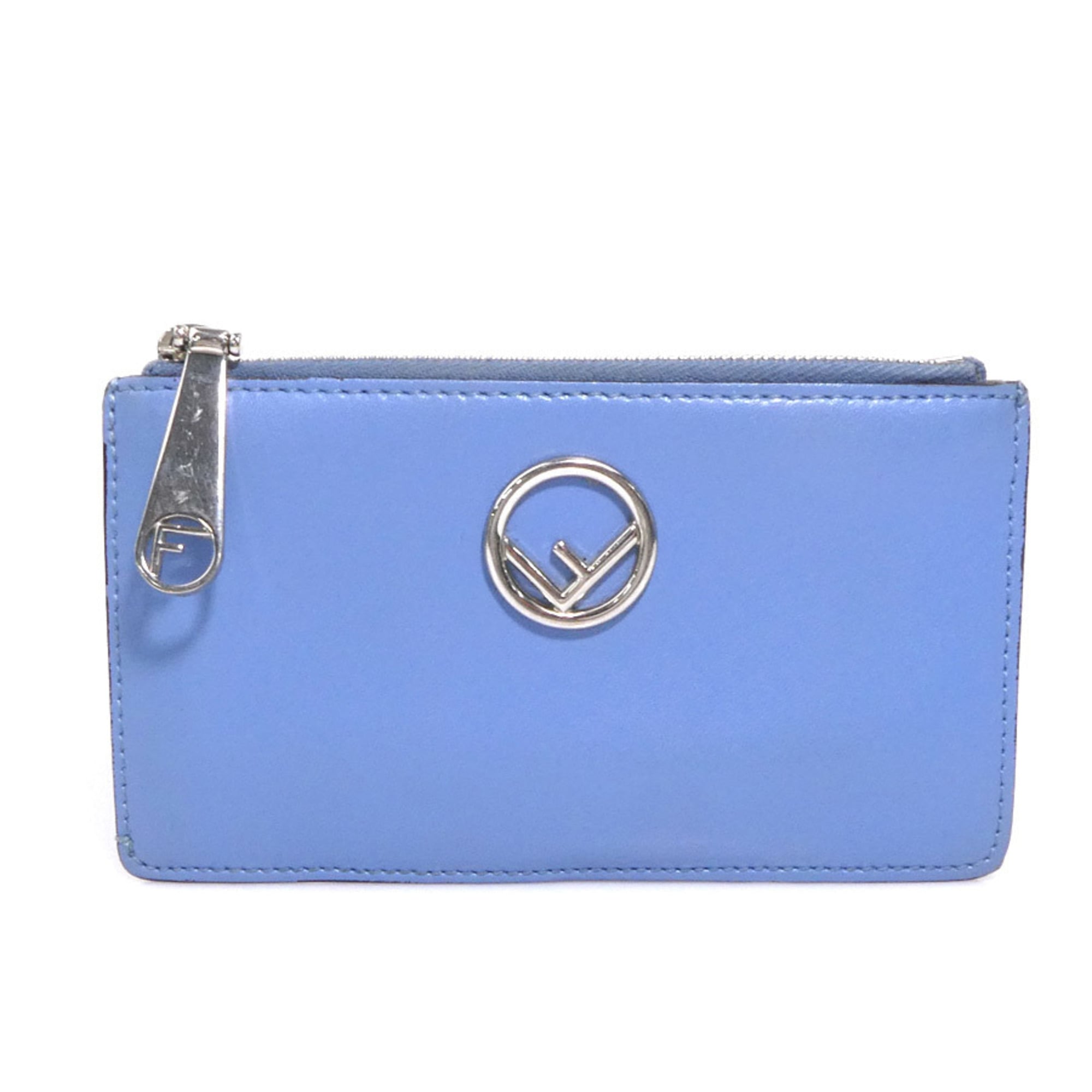 FENDI F-Is Leather Wallet with Coin Purse, Blue, Women's, 8M0348 A0KK, h31853g